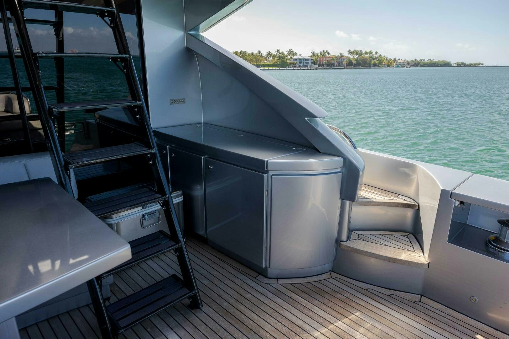 a boat on the water aboard MILAGROS Yacht for Sale