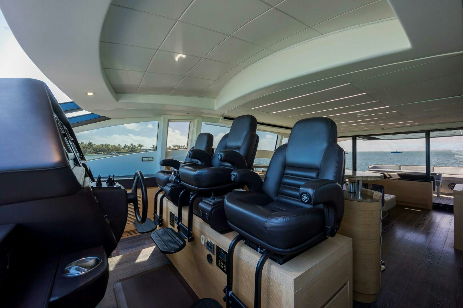 inside of a vehicle with luggage aboard MILAGROS Yacht for Sale