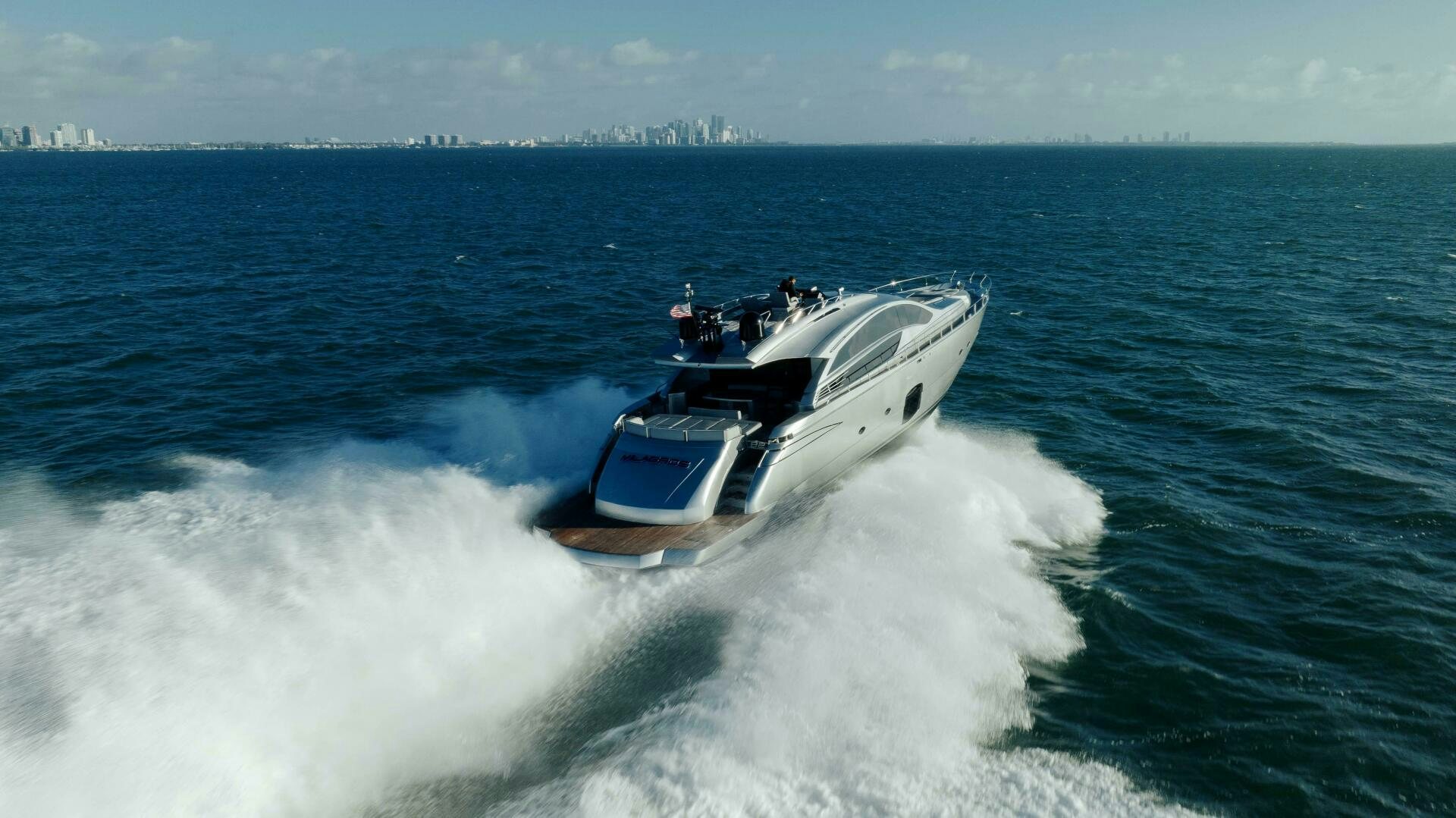 a boat on the water aboard MILAGROS Yacht for Sale