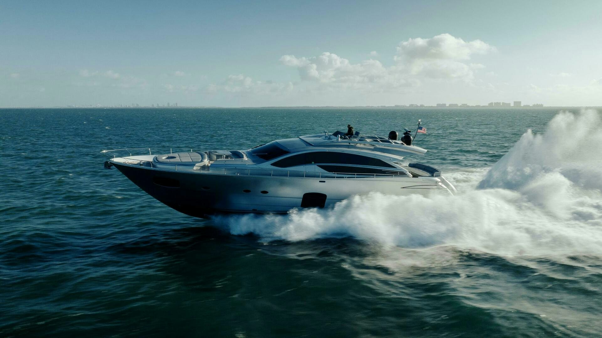 a boat on the water aboard MILAGROS Yacht for Sale