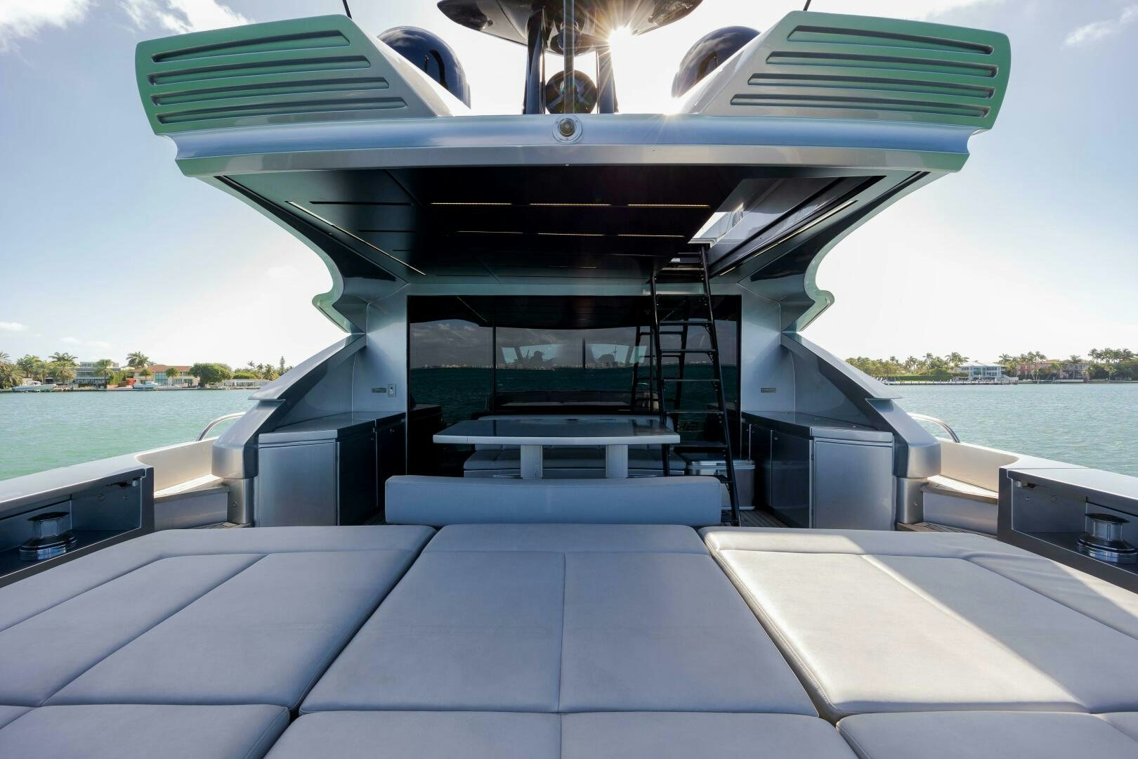 a boat on the water aboard MILAGROS Yacht for Sale