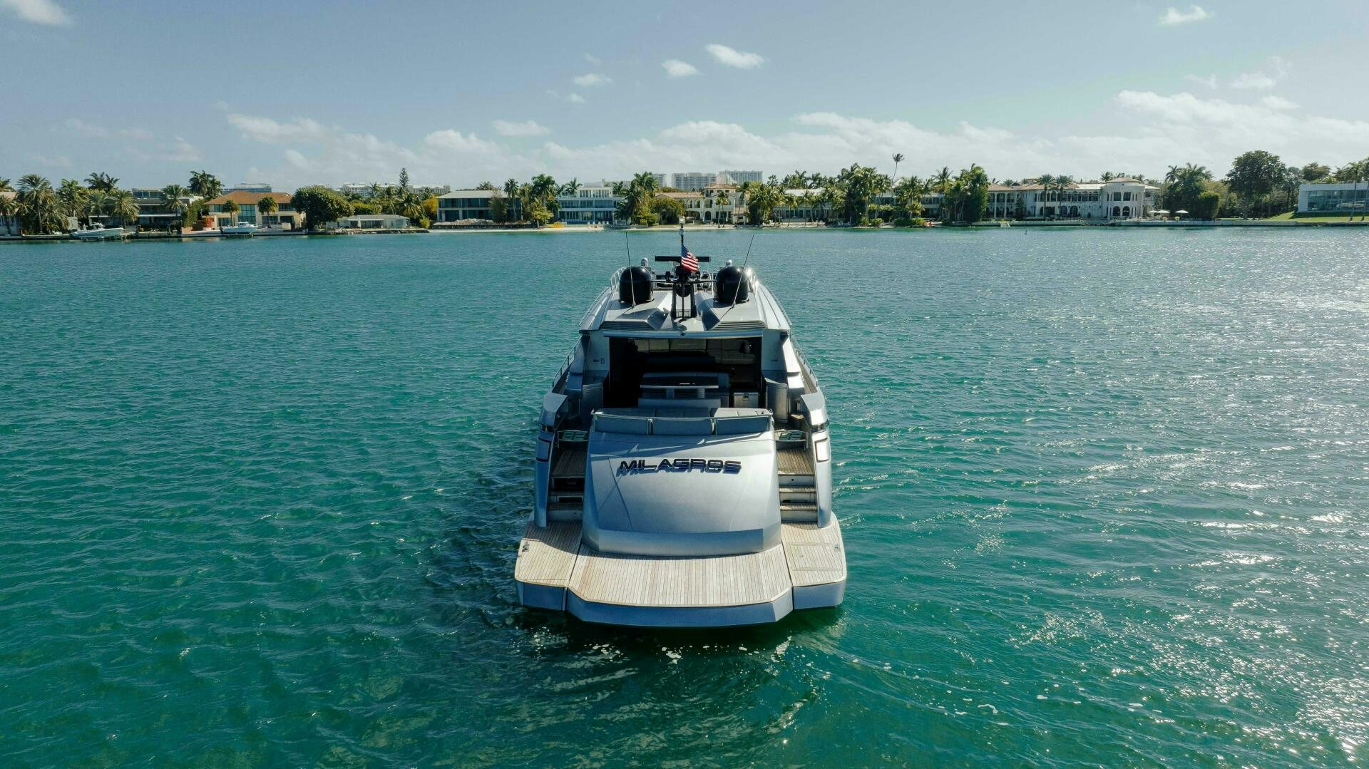 a boat in the water aboard MILAGROS Yacht for Sale