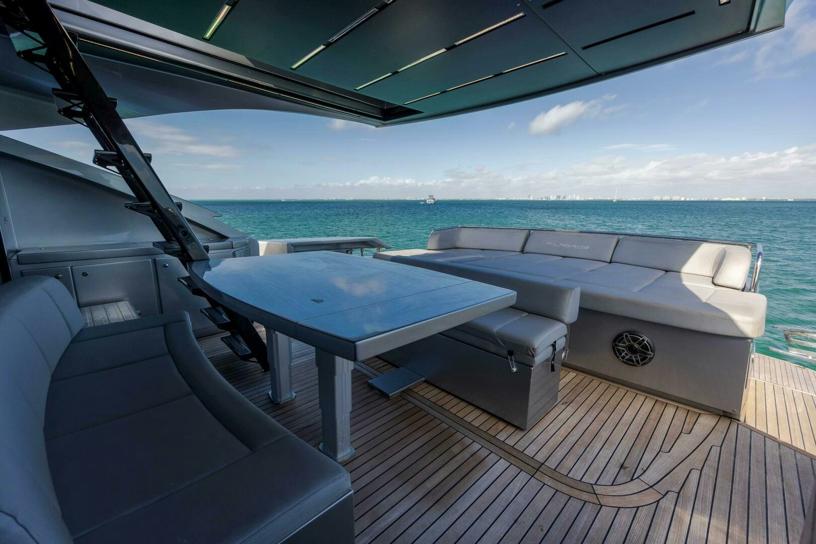 a boat on the water aboard MILAGROS Yacht for Sale