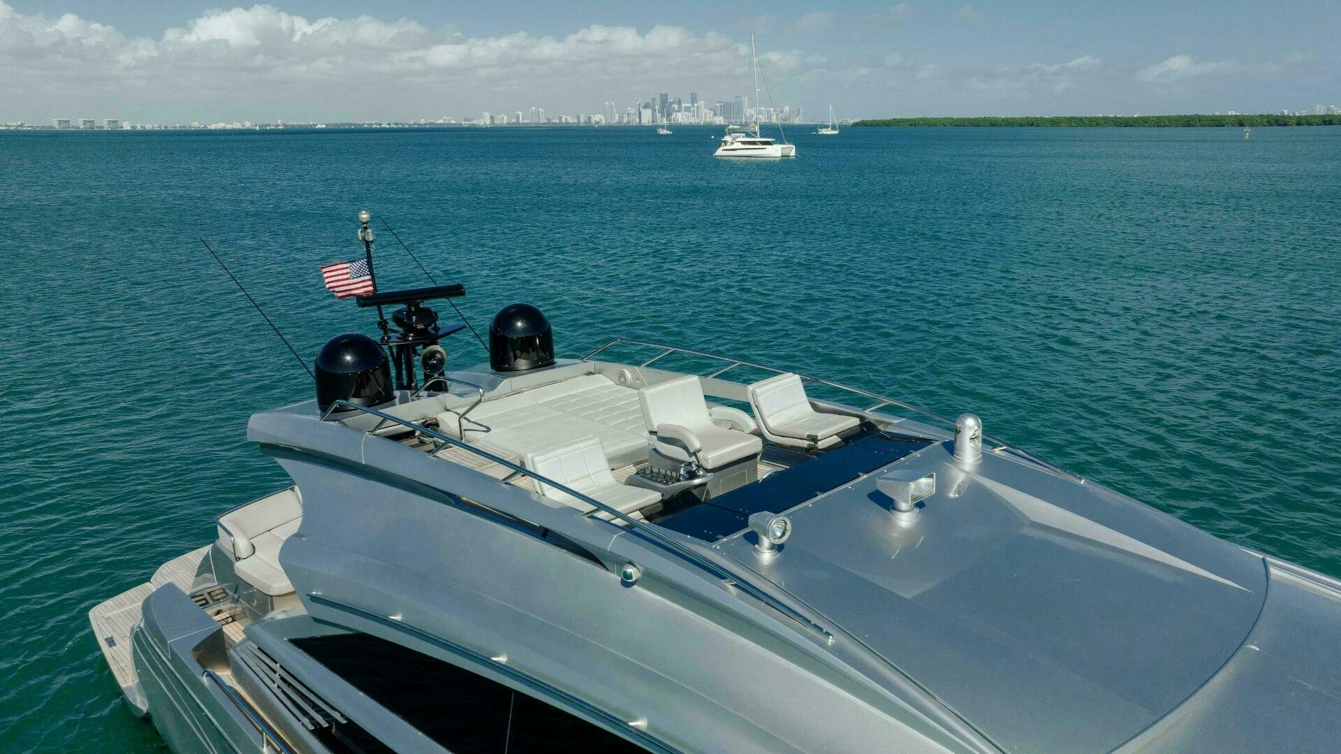 a boat on the water aboard MILAGROS Yacht for Sale