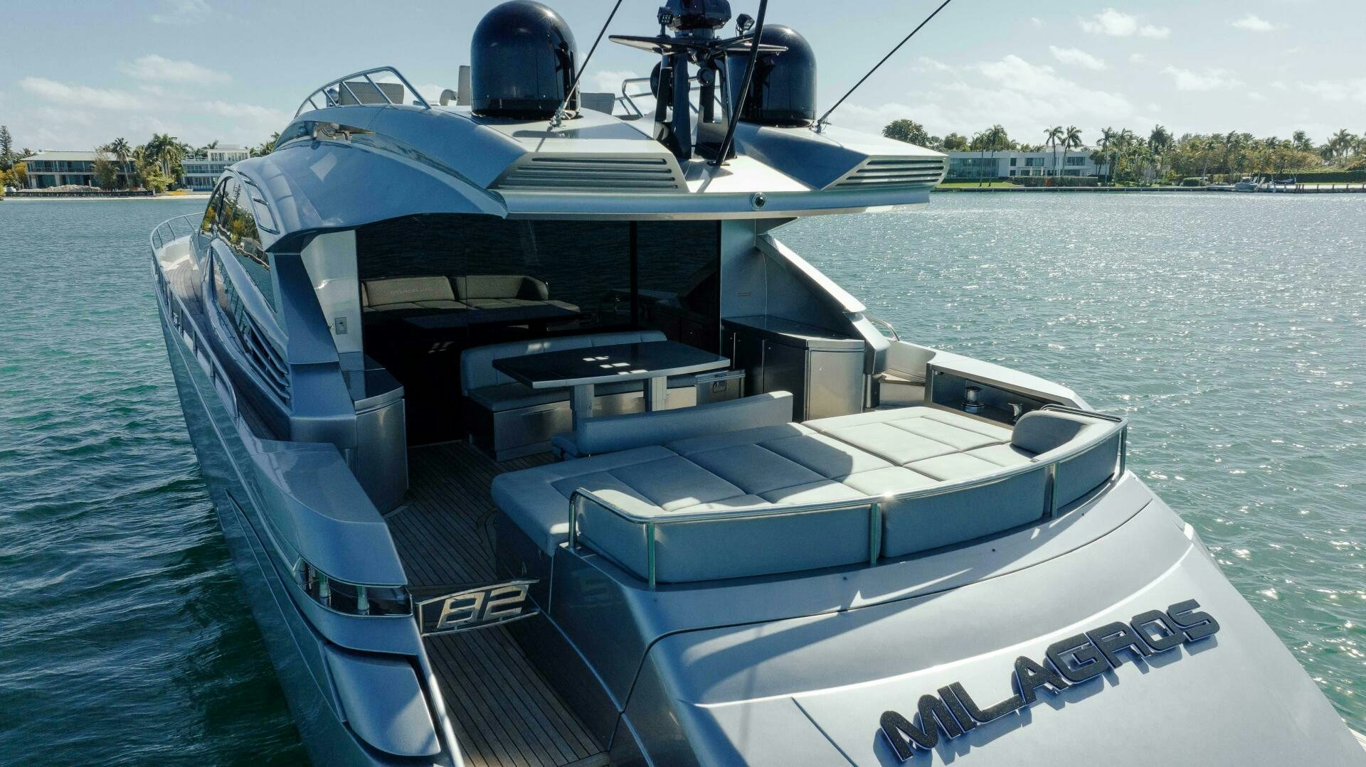 a boat on a boat aboard MILAGROS Yacht for Sale