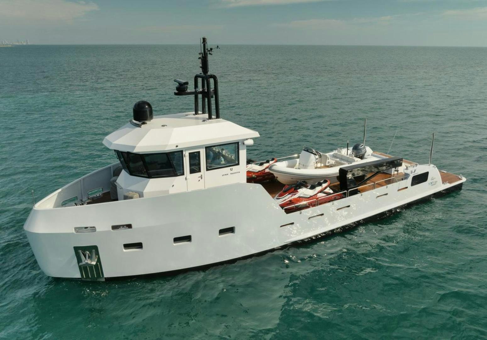 a boat in the water aboard NANAN SHADOW Yacht for Sale