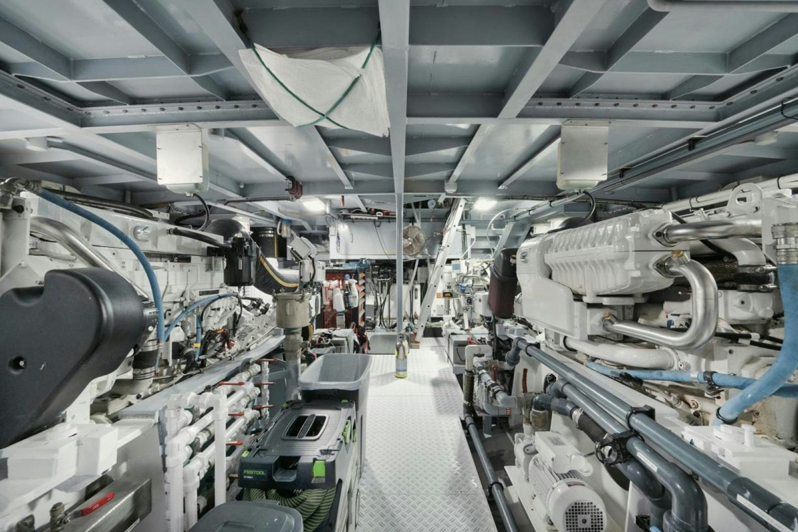 a large factory with machinery aboard NANAN SHADOW Yacht for Sale