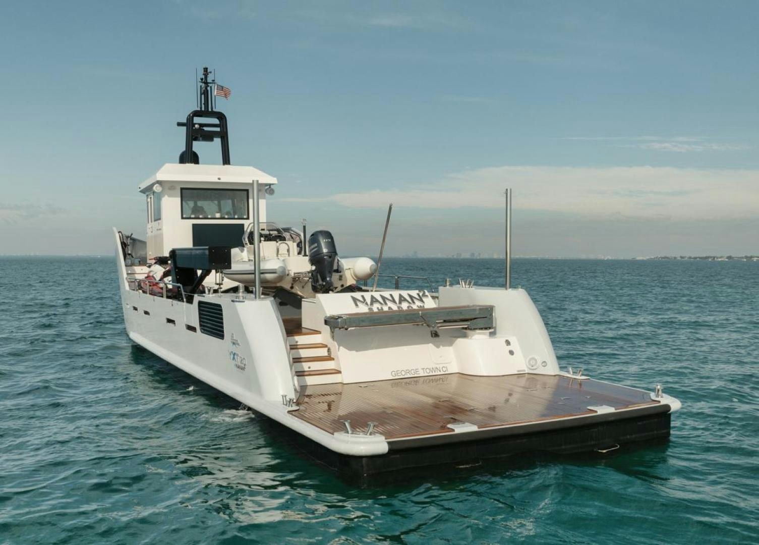 a boat in the water aboard NANAN SHADOW Yacht for Sale