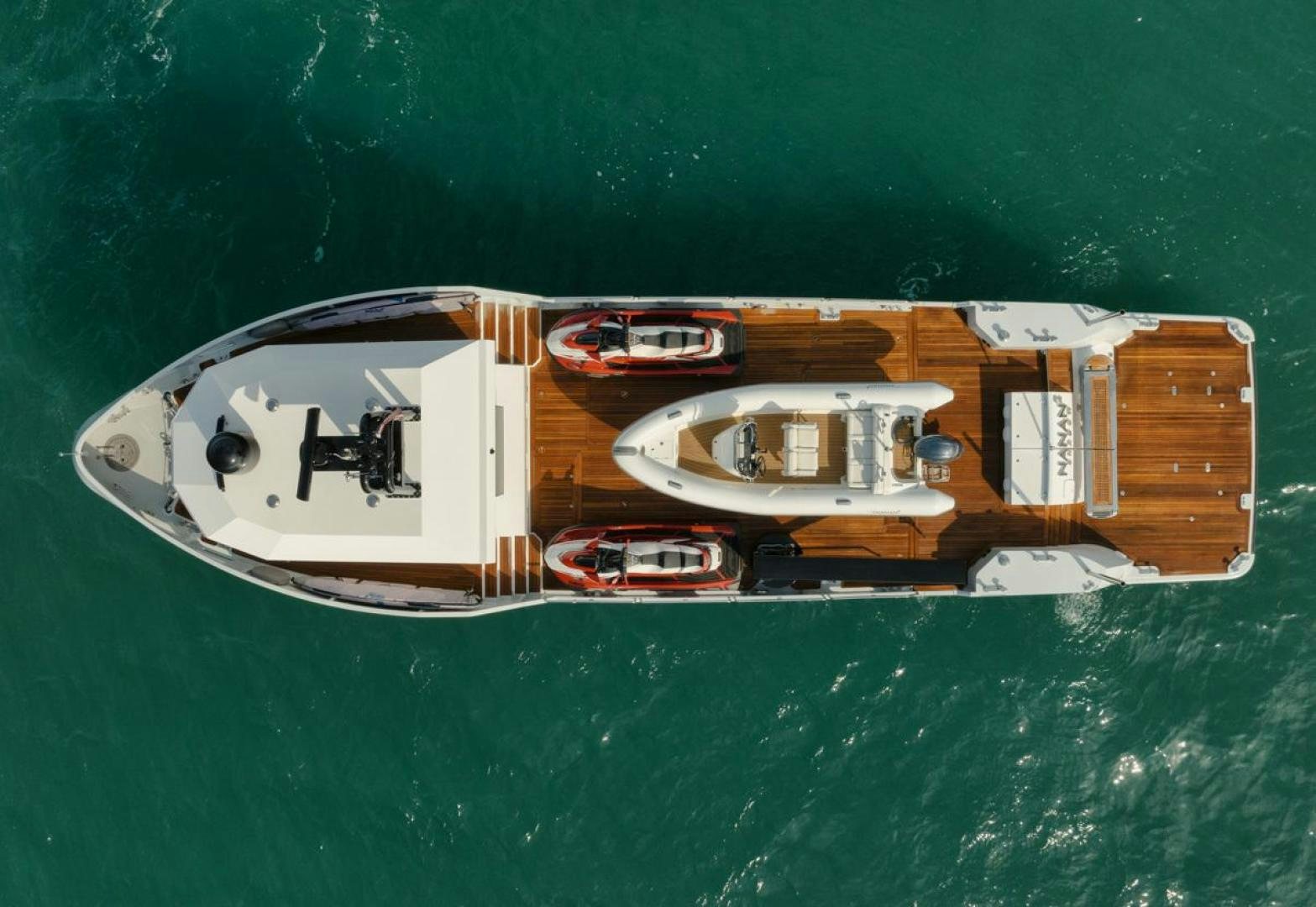 a boat on the water aboard NANAN SHADOW Yacht for Sale