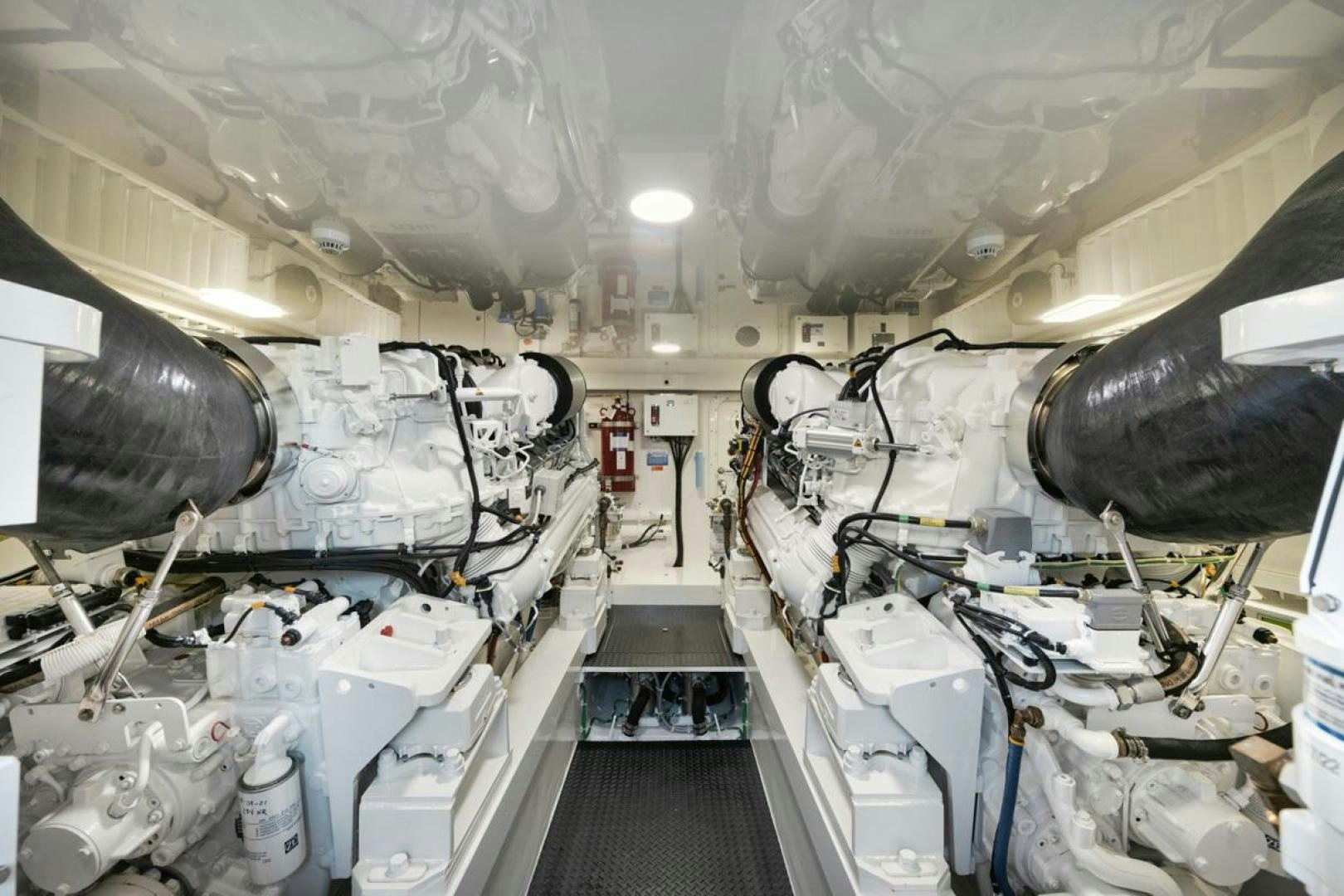 a room with machinery aboard MADNIC Yacht for Sale