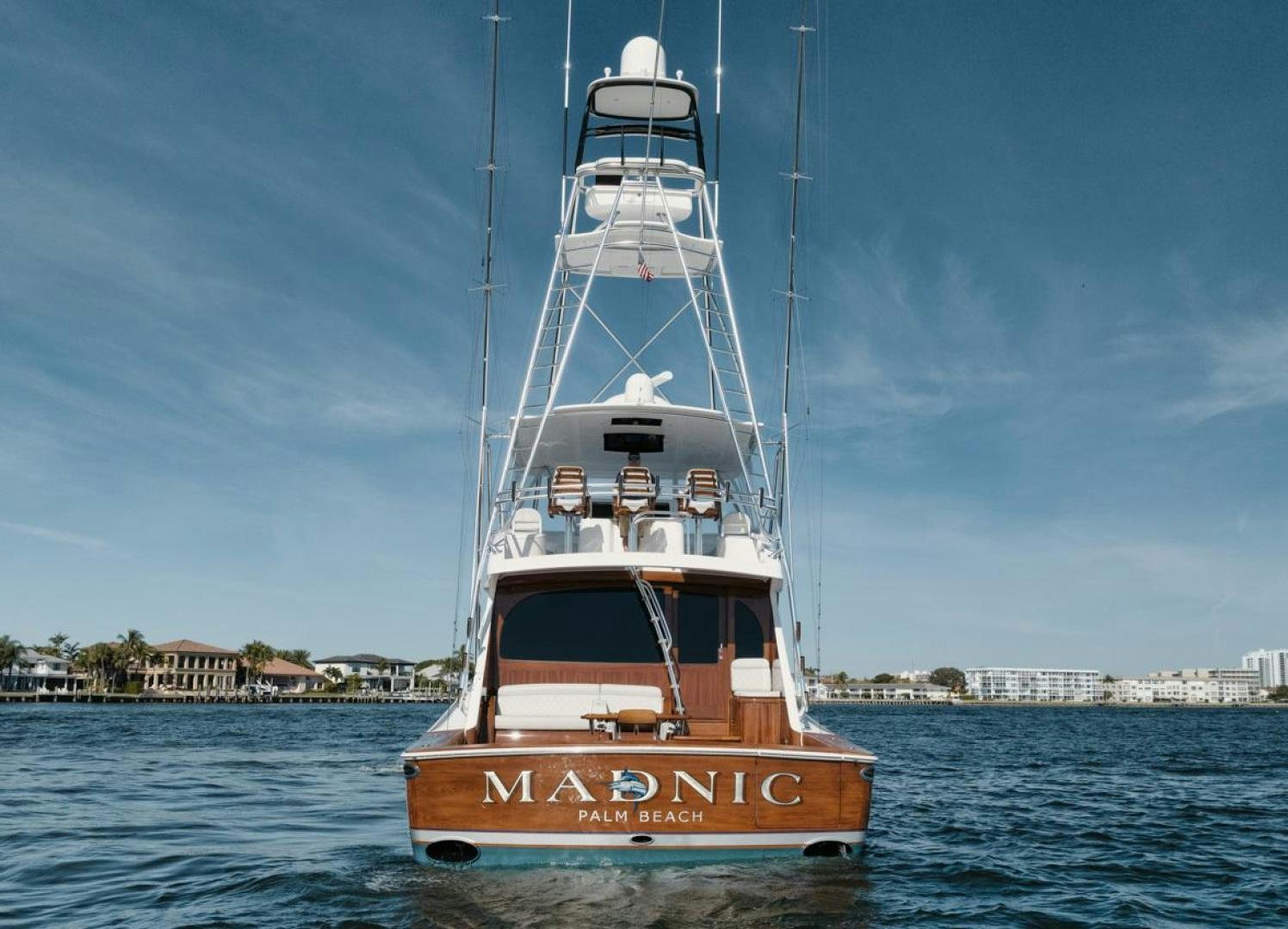 a boat in the water aboard MADNIC Yacht for Sale