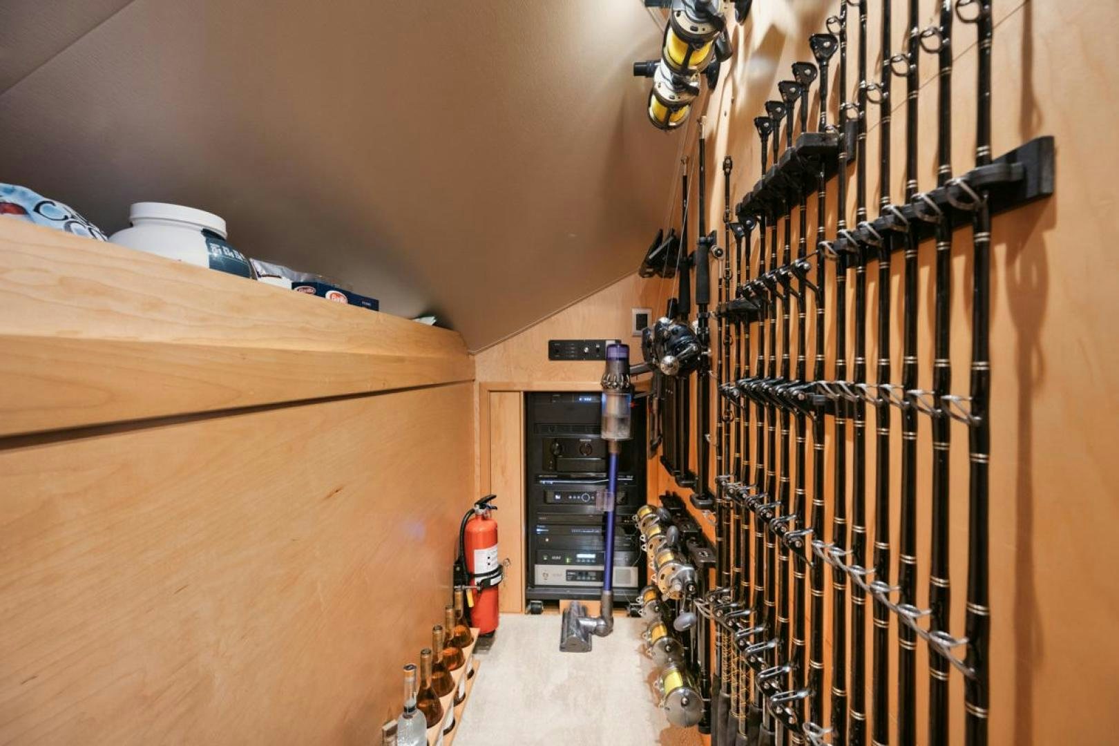 a room with equipment and equipment aboard MADNIC Yacht for Sale