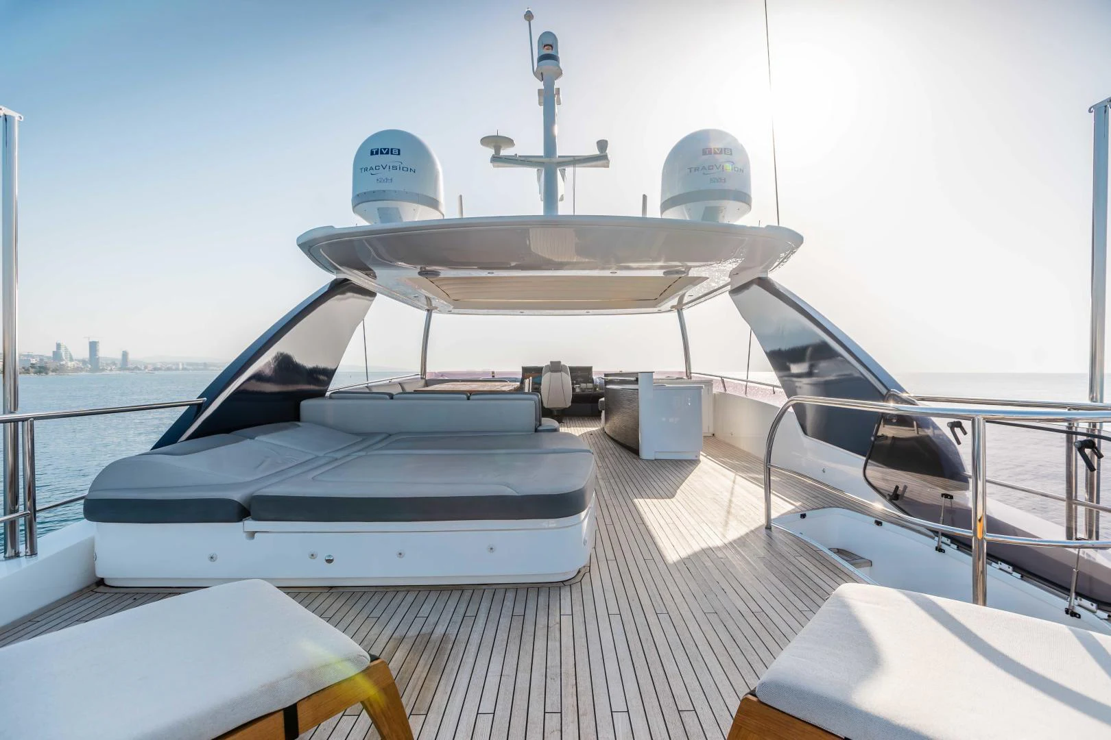 a boat on a deck aboard CAPE COD Yacht for Sale