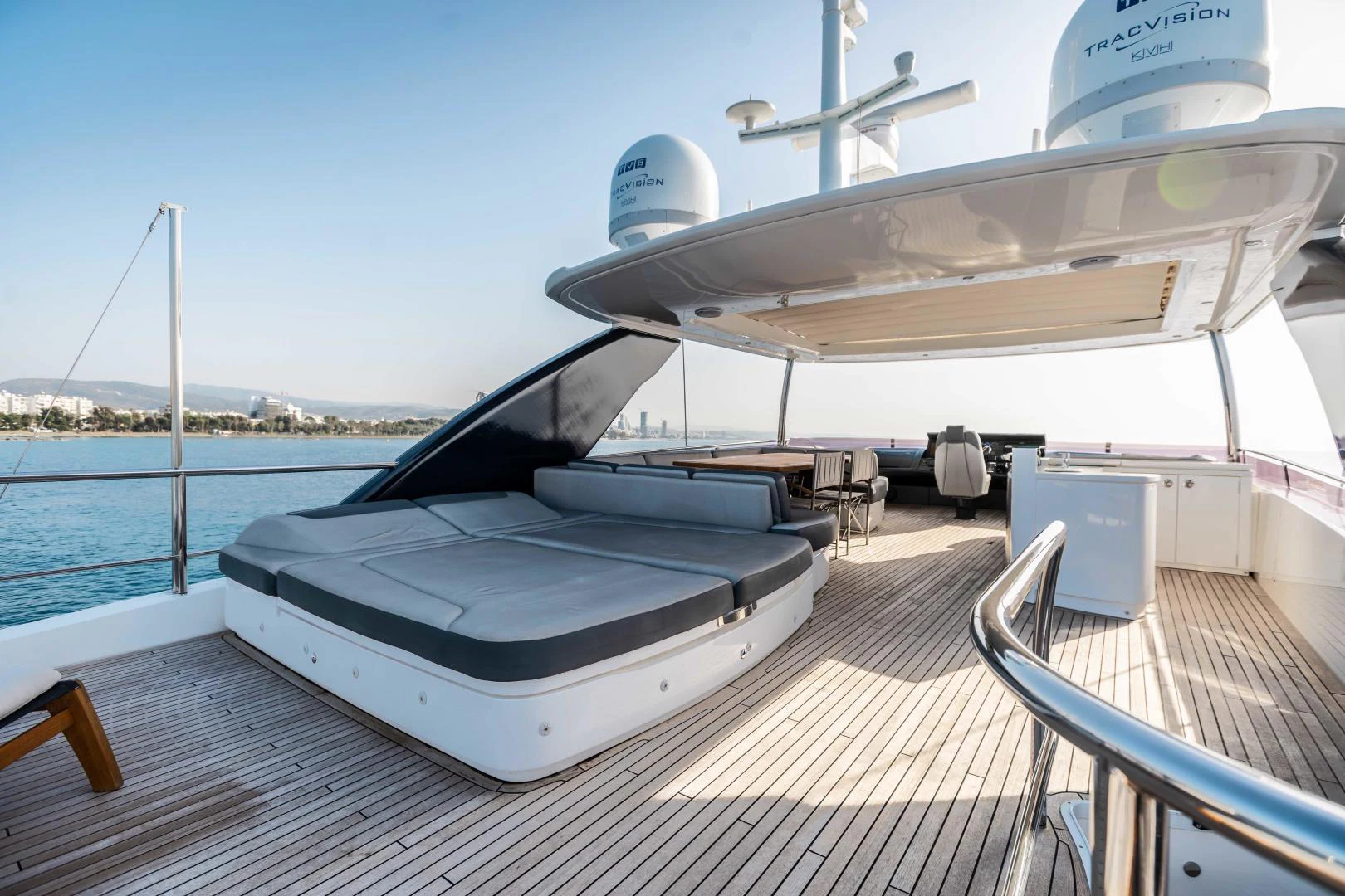 a boat on a deck aboard CAPE COD Yacht for Sale