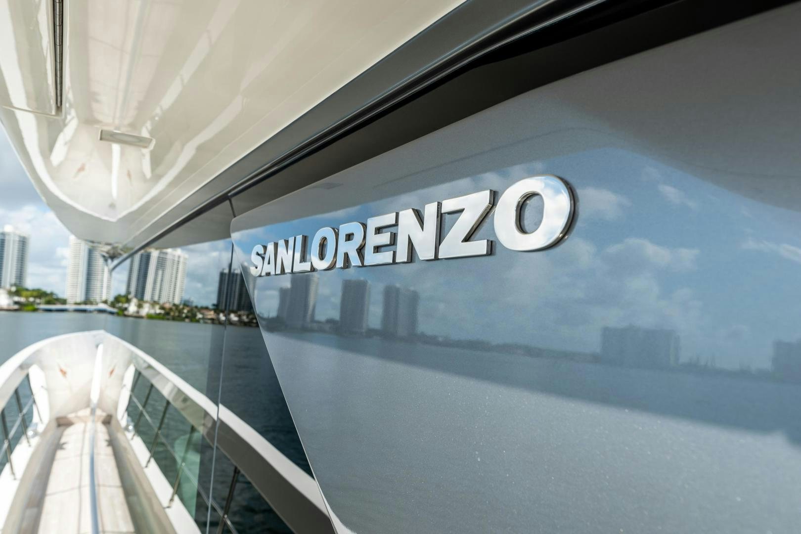 a close-up of a building aboard ABOUT TIME Yacht for Sale