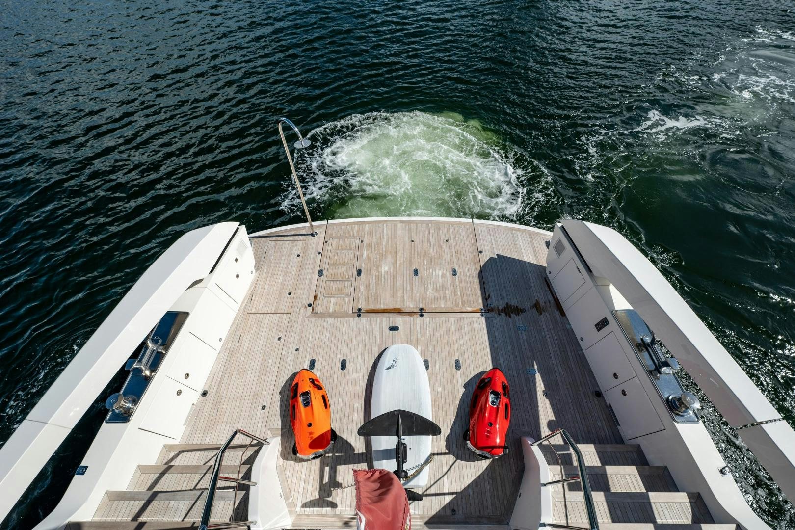 a boat on the water aboard ABOUT TIME Yacht for Sale
