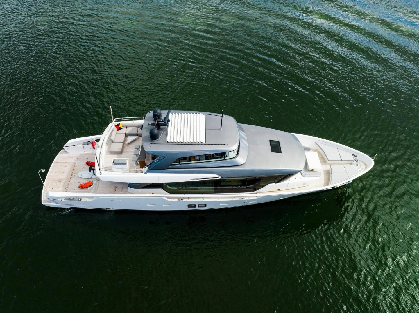 a boat in the water aboard ABOUT TIME Yacht for Sale