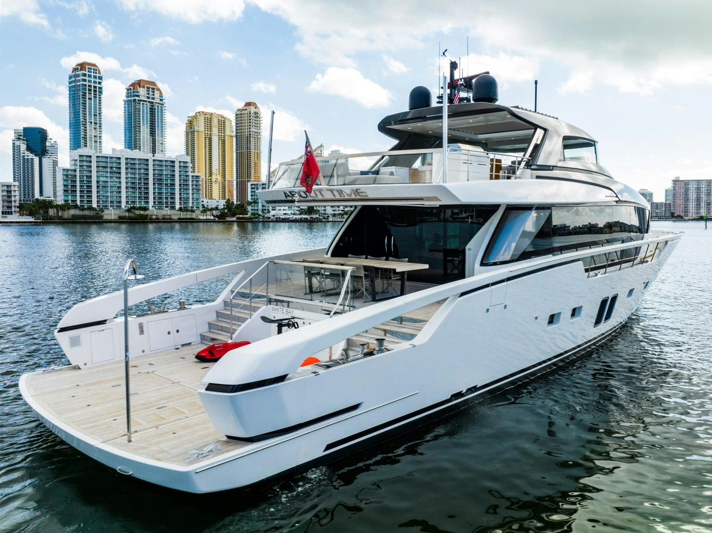 a boat in the water aboard ABOUT TIME Yacht for Sale