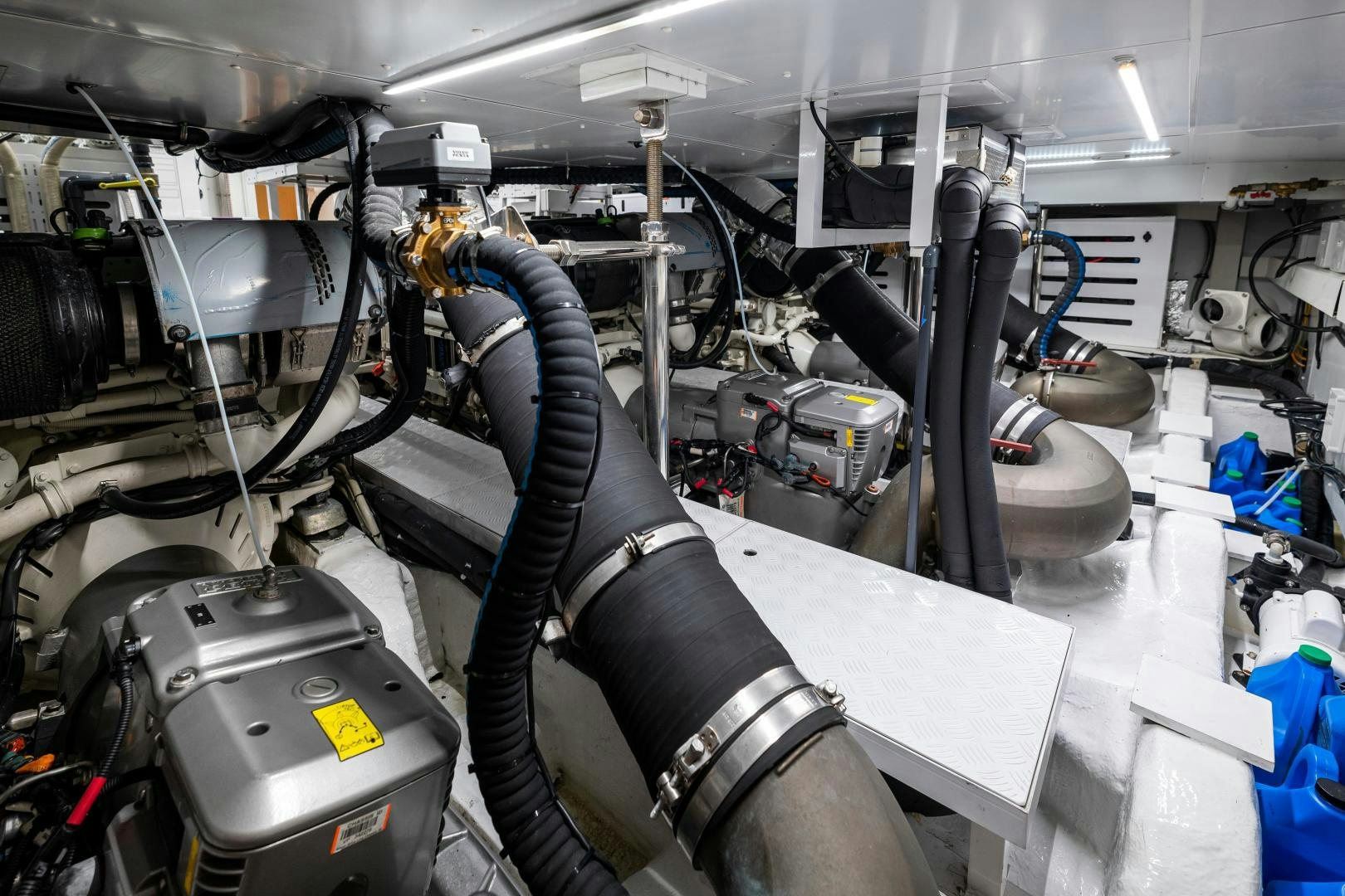 a machine with pipes aboard ABOUT TIME Yacht for Sale