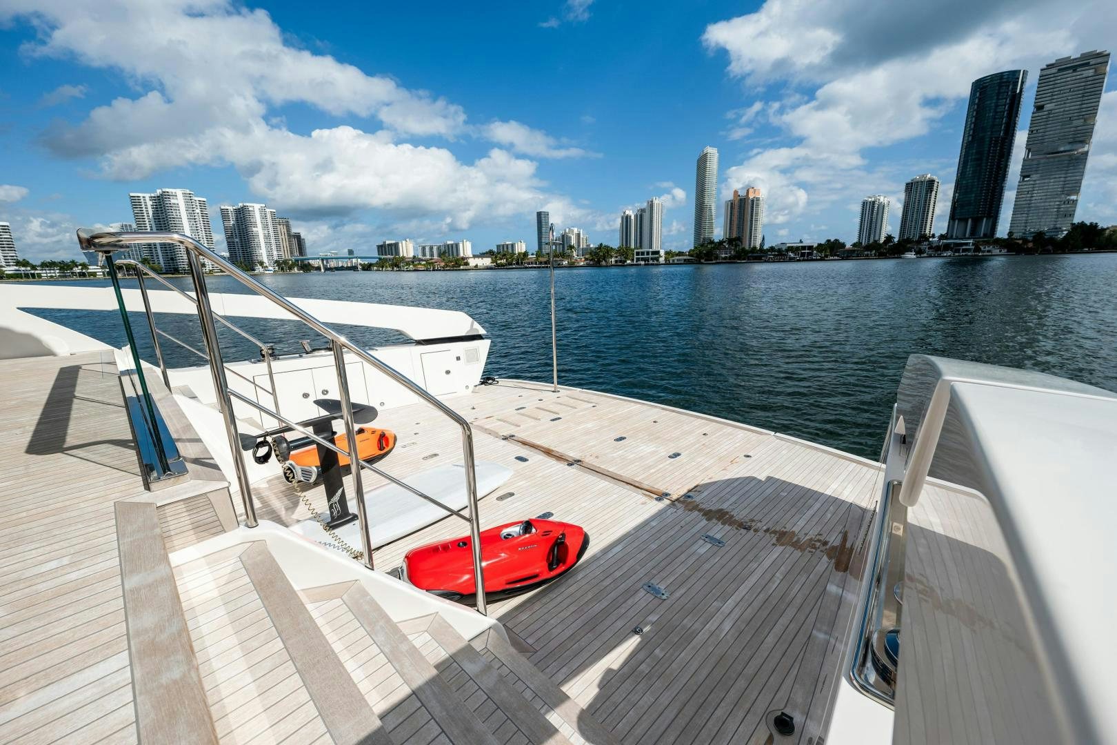 a boat on the water aboard ABOUT TIME Yacht for Sale