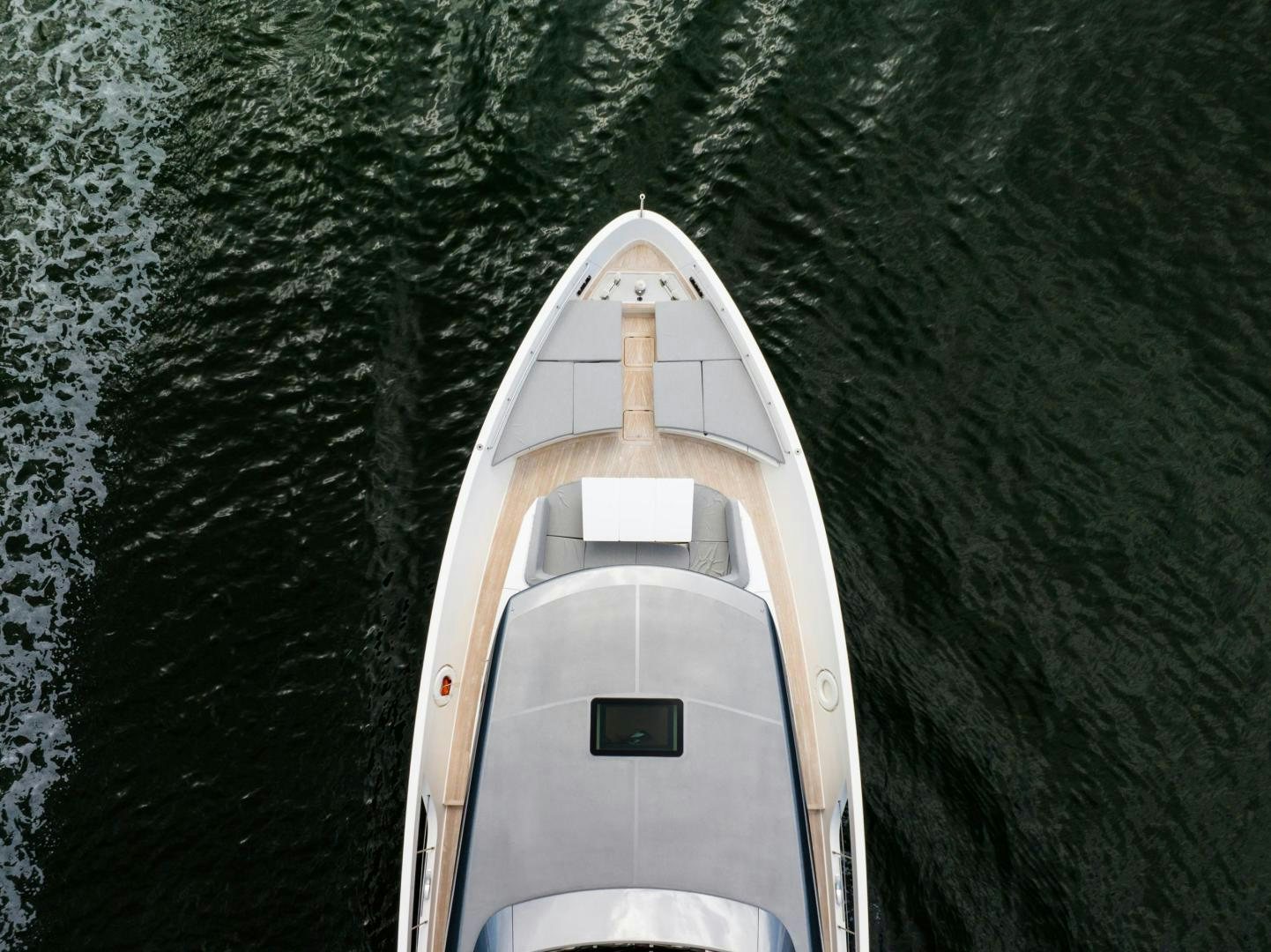 a white space shuttle aboard ABOUT TIME Yacht for Sale