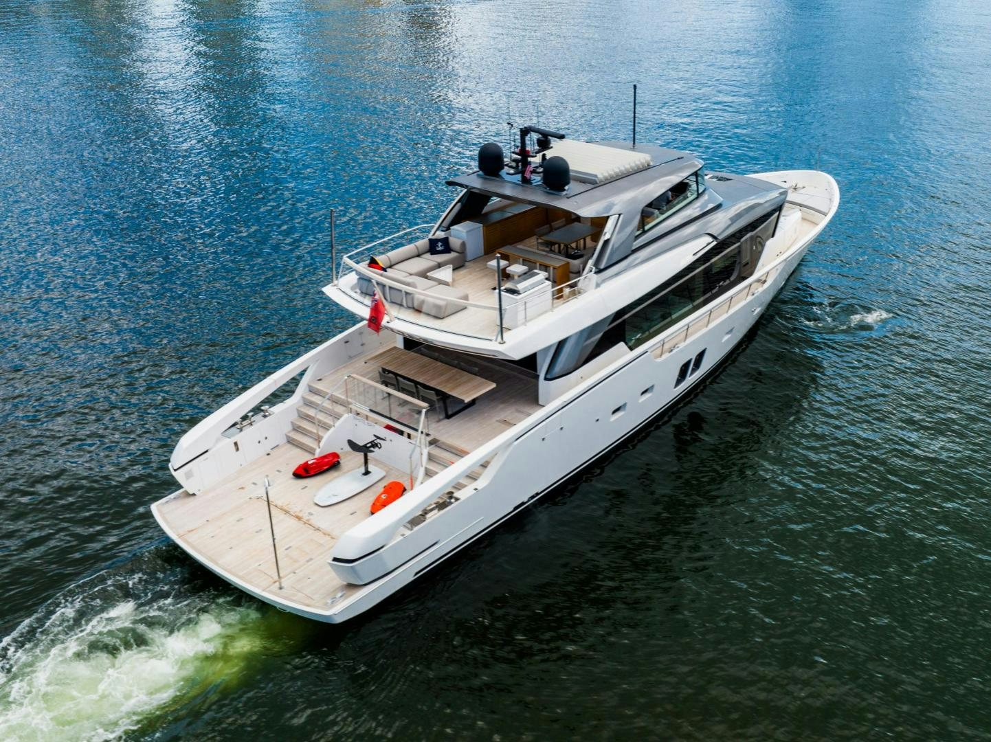 a boat in the water aboard ABOUT TIME Yacht for Sale
