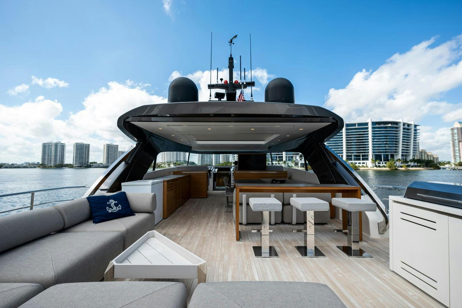 a boat on a boat aboard ABOUT TIME Yacht for Sale