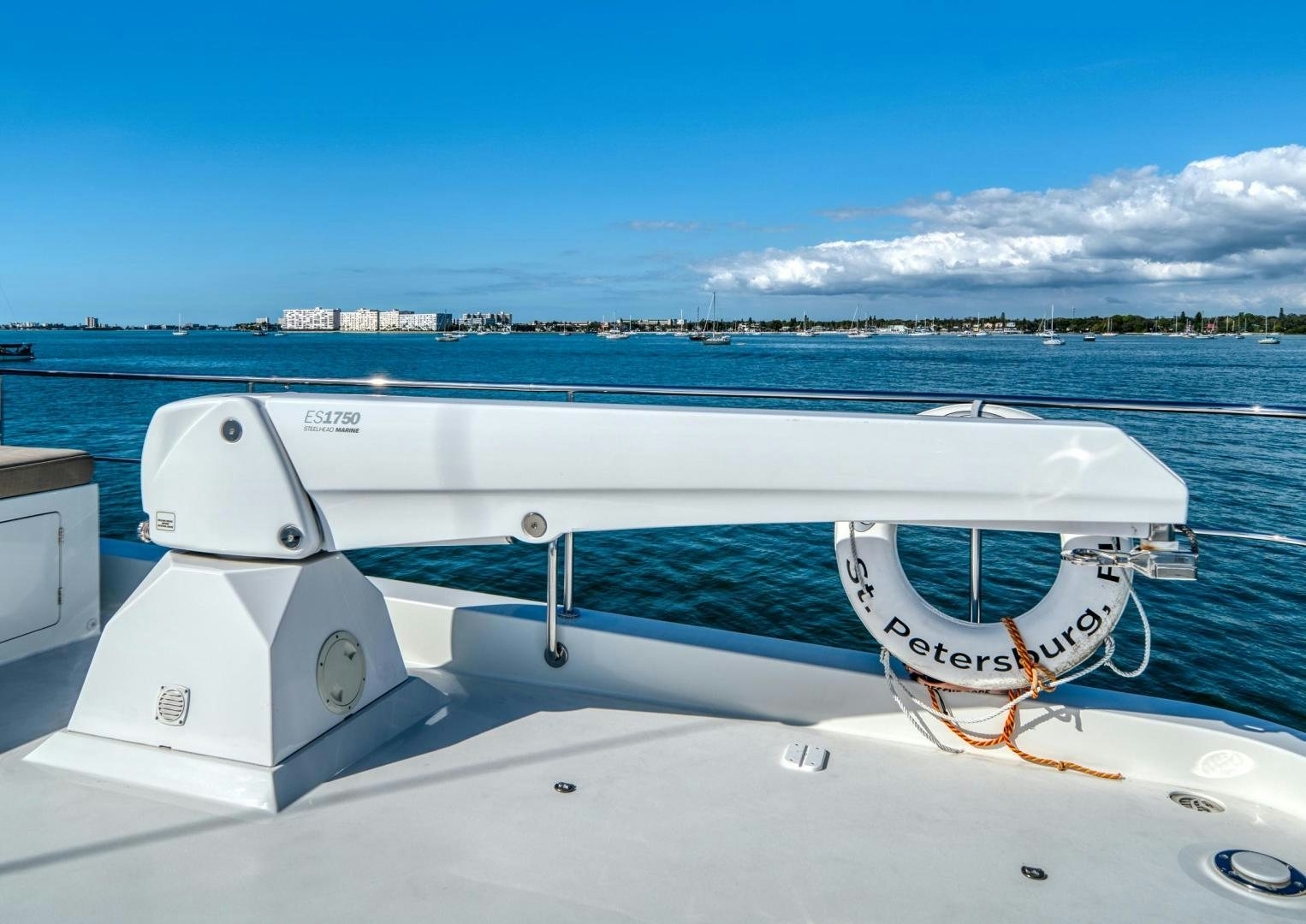 a boat on the water aboard SANCTUARY Yacht for Sale
