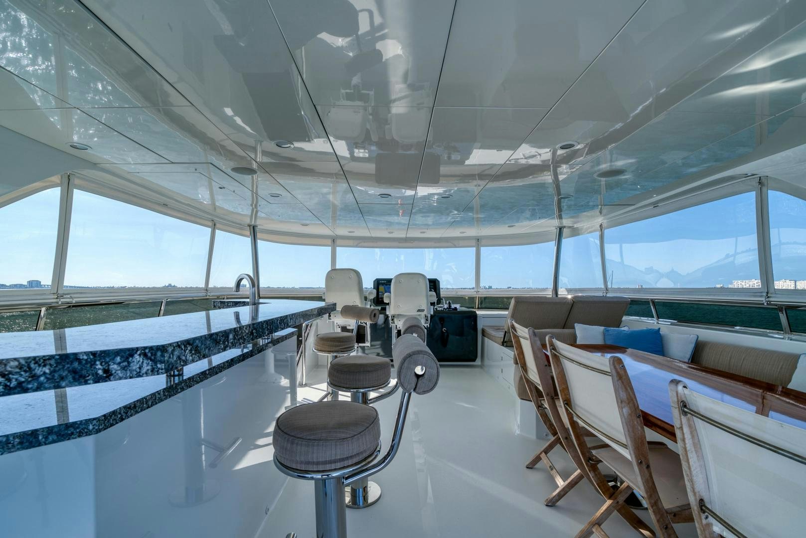 inside view of a room aboard SANCTUARY Yacht for Sale