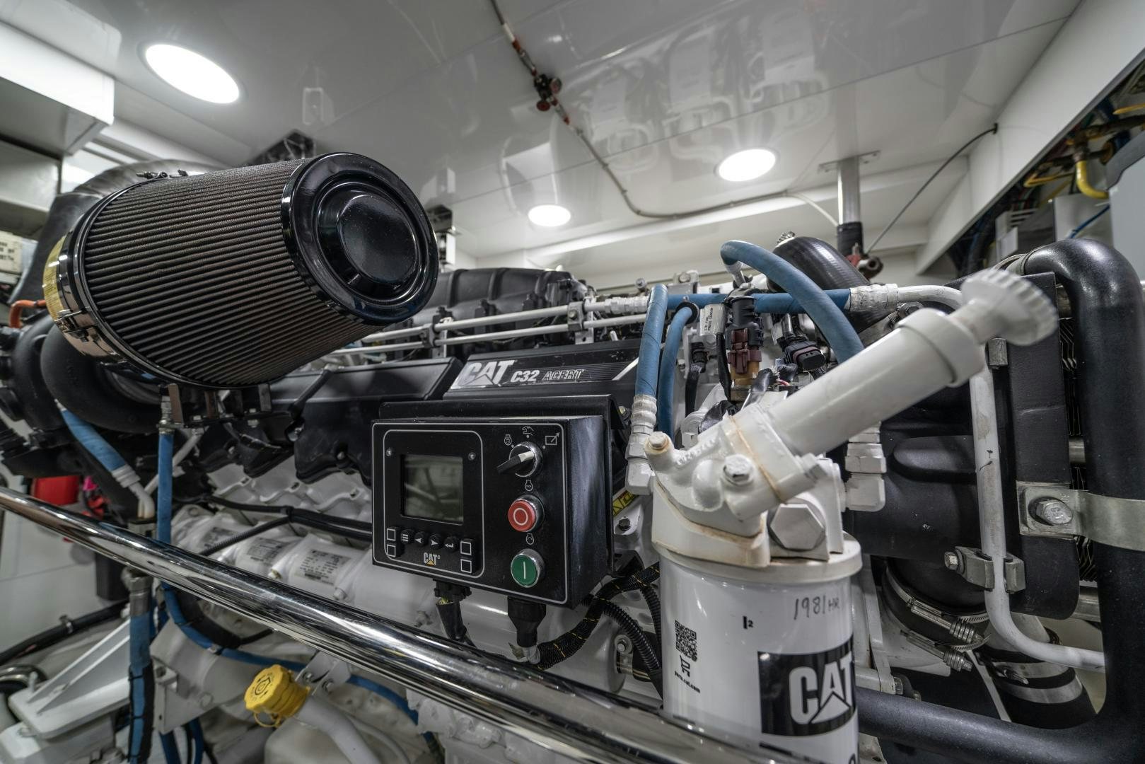 a machine with a large metal cylinder aboard SANCTUARY Yacht for Sale