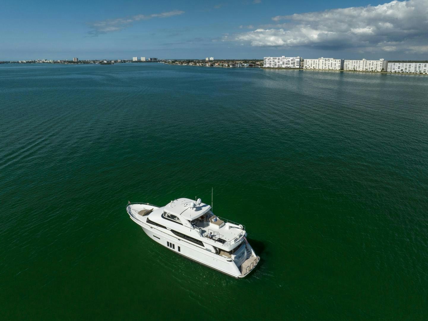 a boat in the water aboard SANCTUARY Yacht for Sale