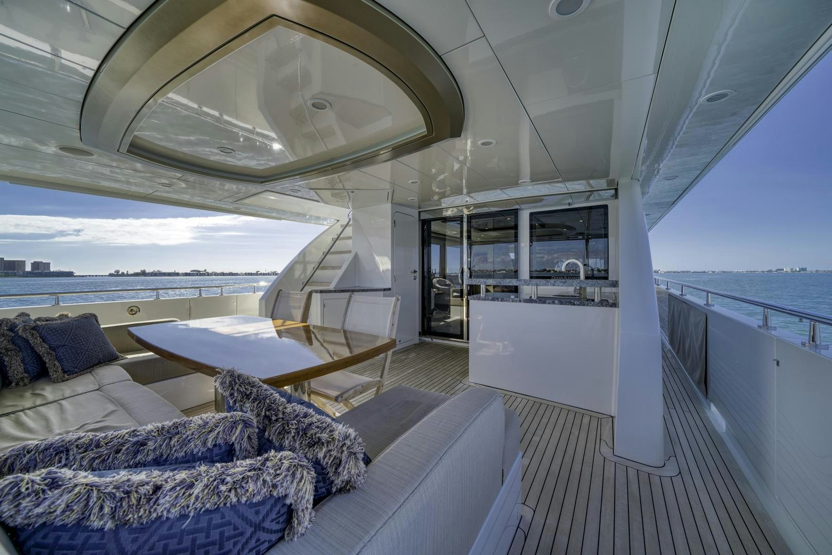 a boat on the water aboard SANCTUARY Yacht for Sale