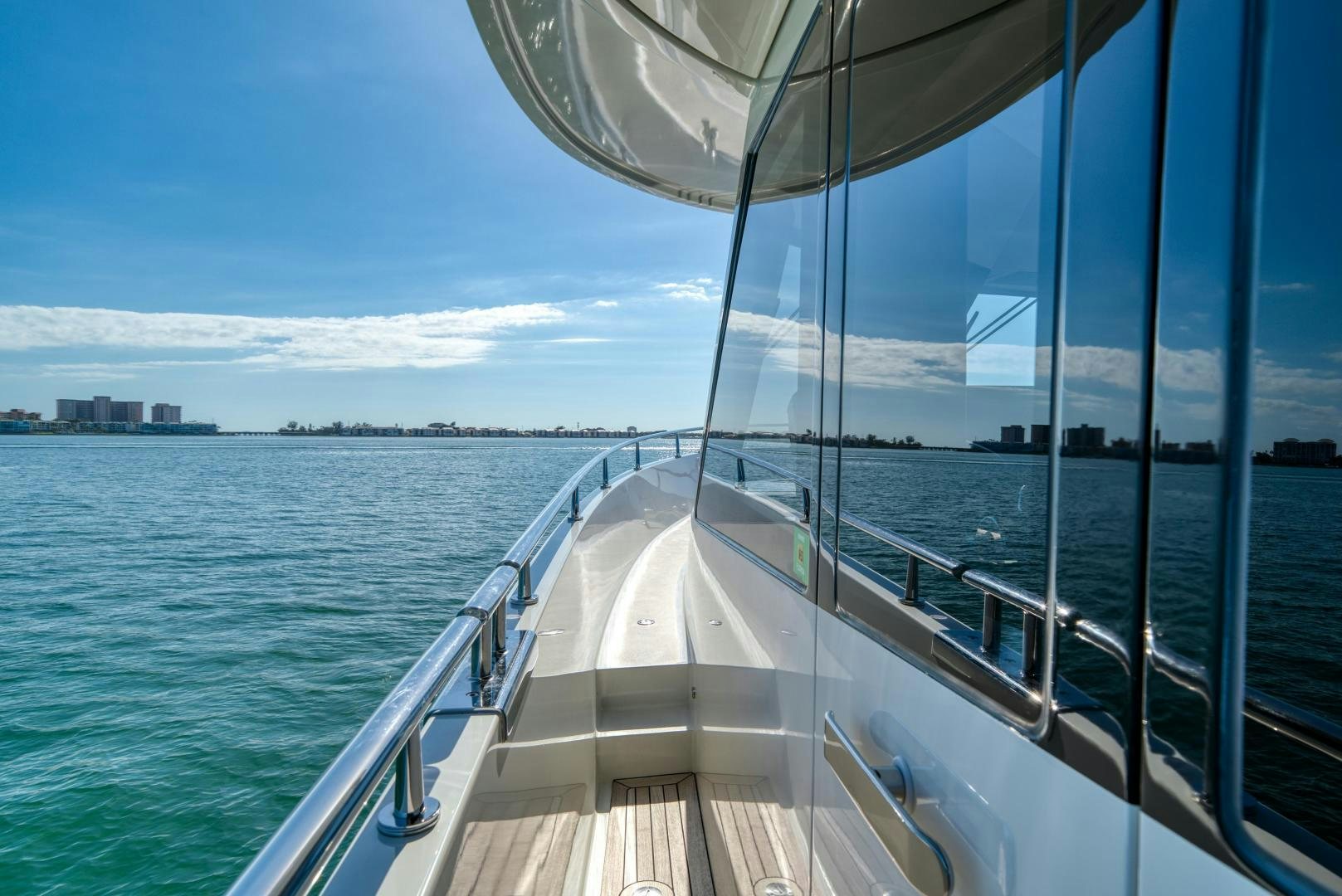 a boat on the water aboard SANCTUARY Yacht for Sale