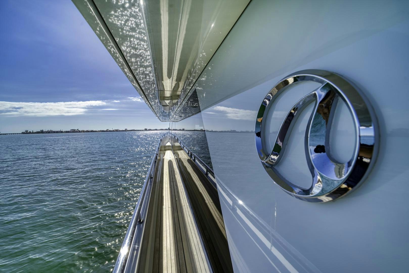 a boat on the water aboard SANCTUARY Yacht for Sale