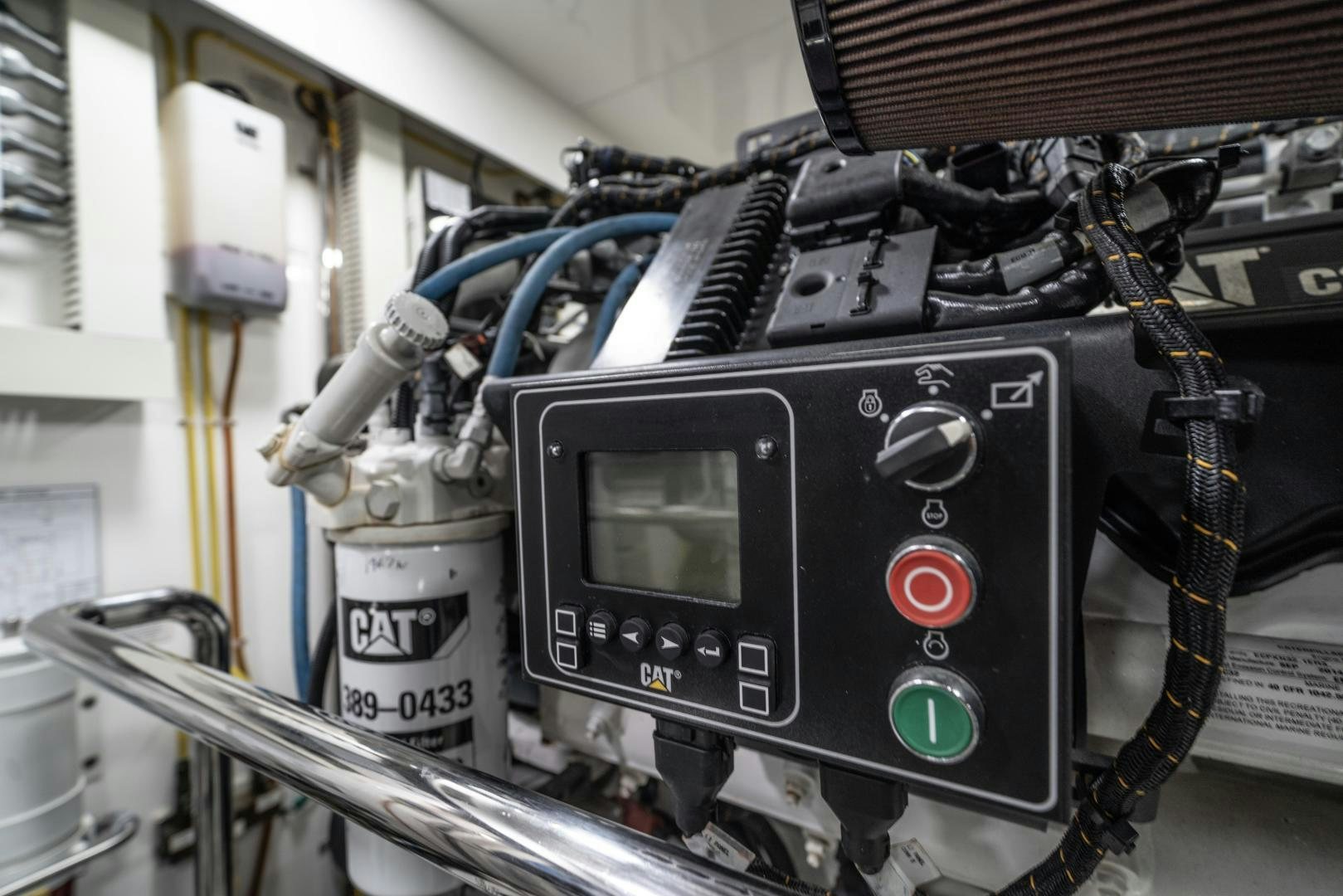 a machine with a screen aboard SANCTUARY Yacht for Sale