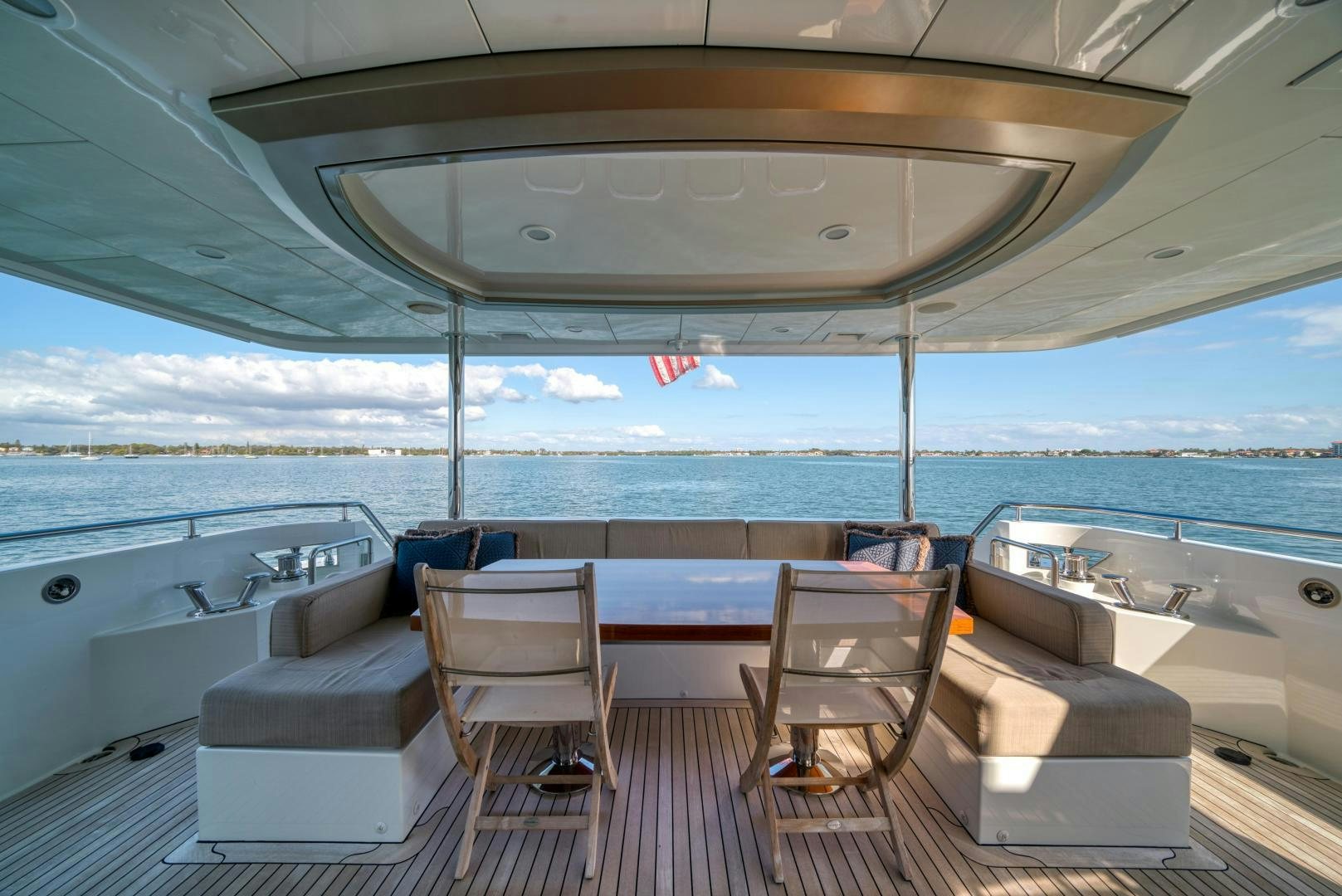 a boat on the water aboard SANCTUARY Yacht for Sale