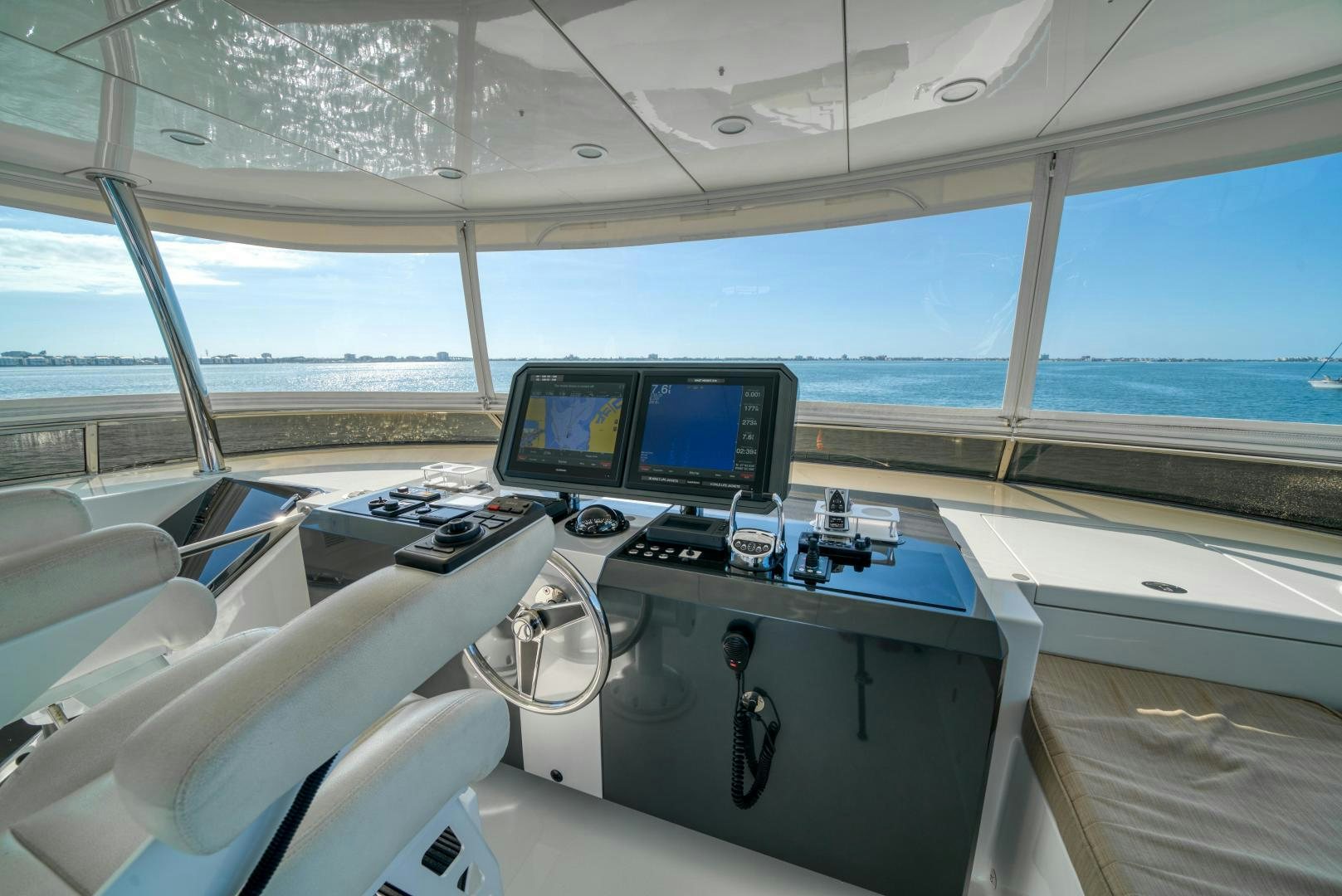 a cockpit of a plane aboard SANCTUARY Yacht for Sale