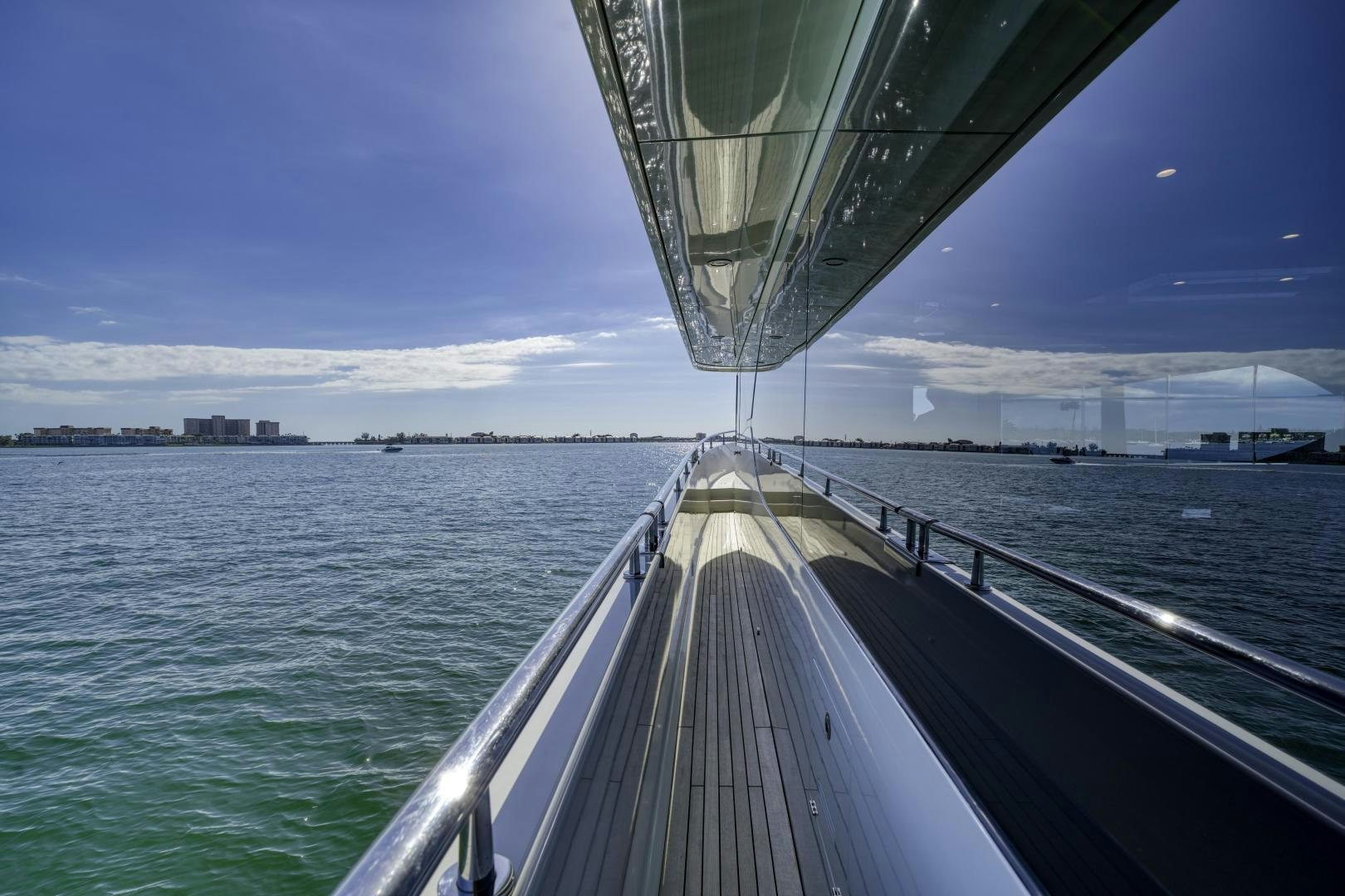 a bridge over water aboard SANCTUARY Yacht for Sale