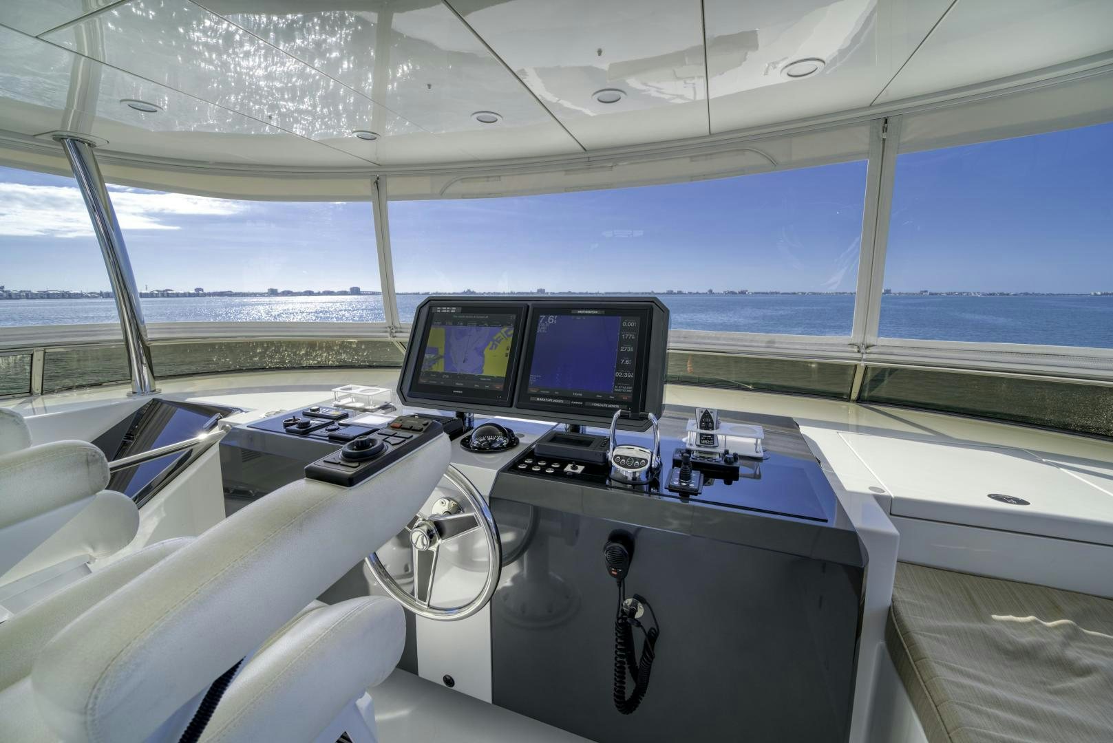 a cockpit of an airplane aboard SANCTUARY Yacht for Sale