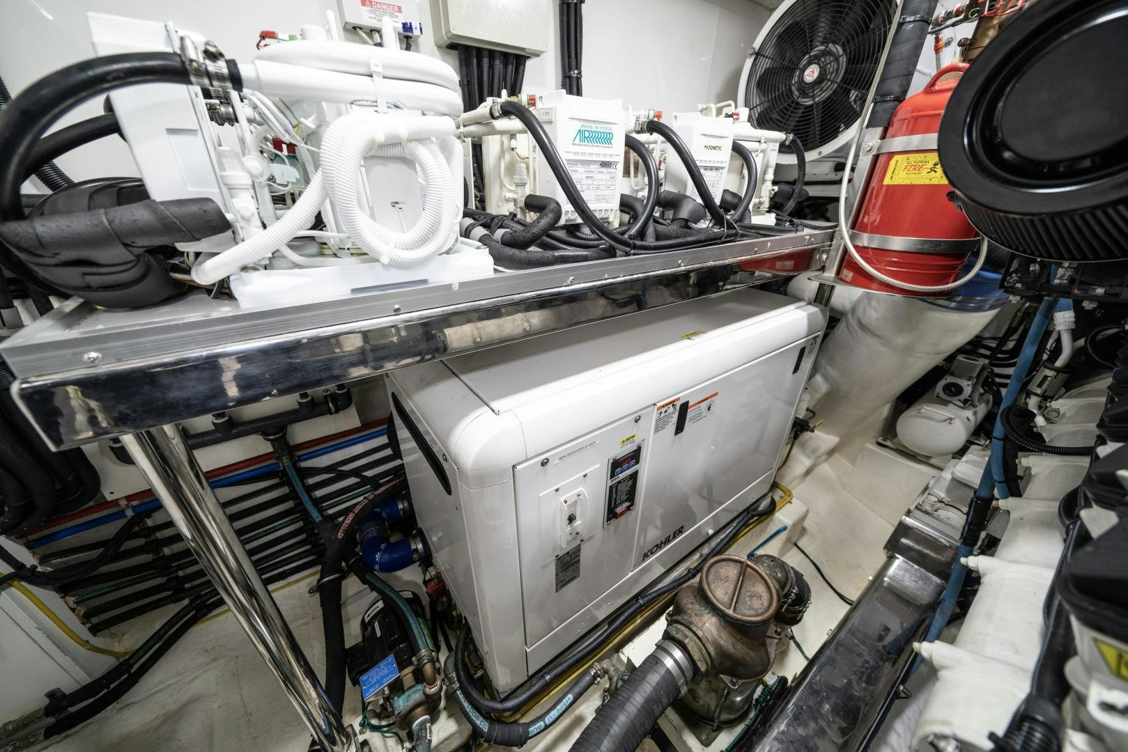 a machine with wires aboard SANCTUARY Yacht for Sale