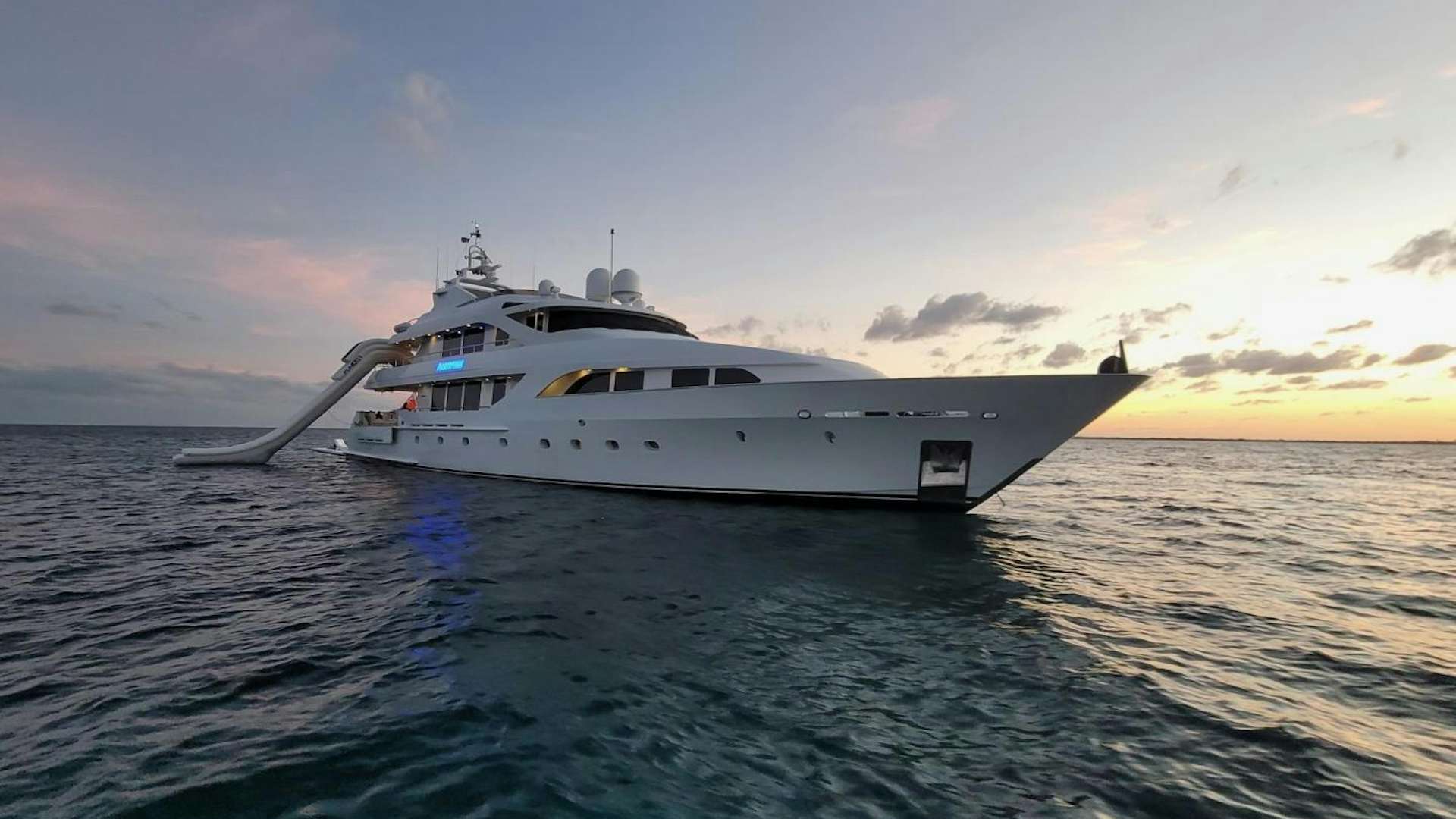a boat on the water aboard FORTITUDE Yacht for Sale