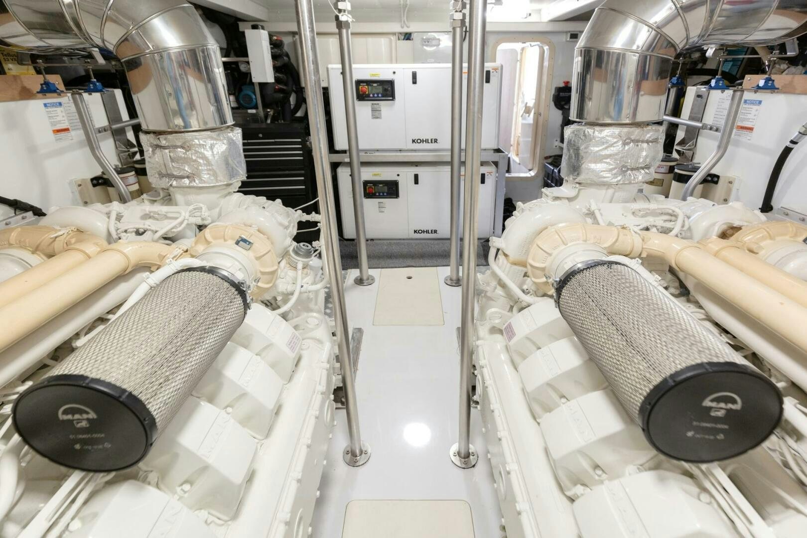 a machine with a circular object aboard SOLSTICE Yacht for Sale