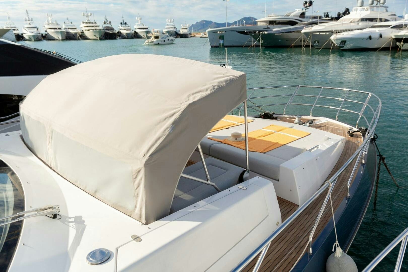 a boat on the water aboard SOLSTICE Yacht for Sale