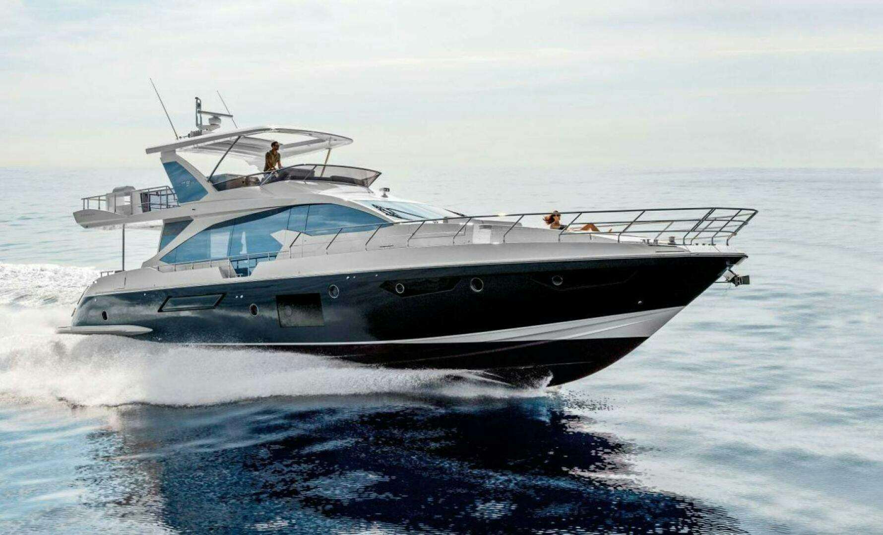 a boat on the water aboard AZIMUT 72 Yacht for Sale