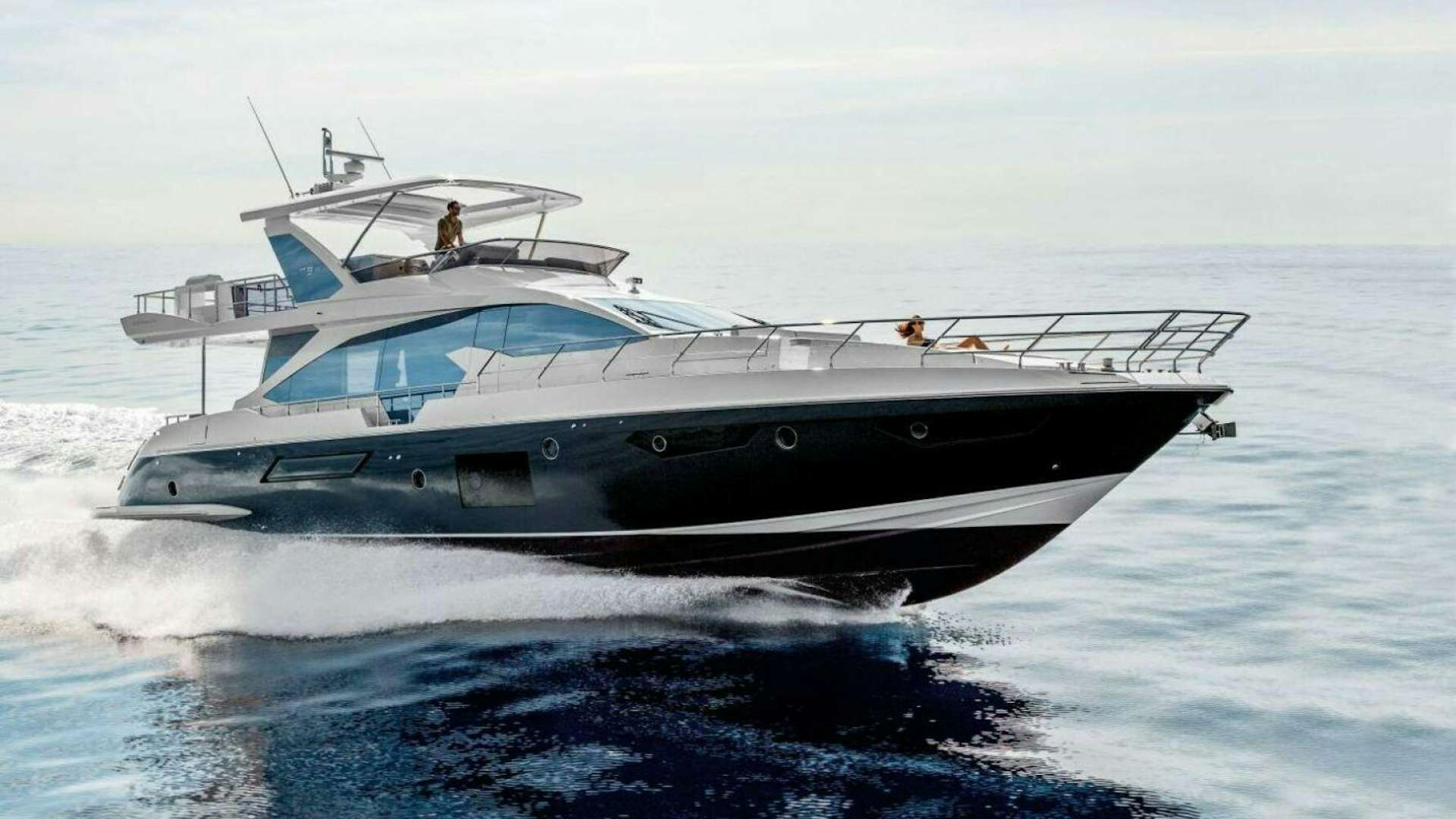 a boat on the water aboard AZIMUT 72 Yacht for Sale