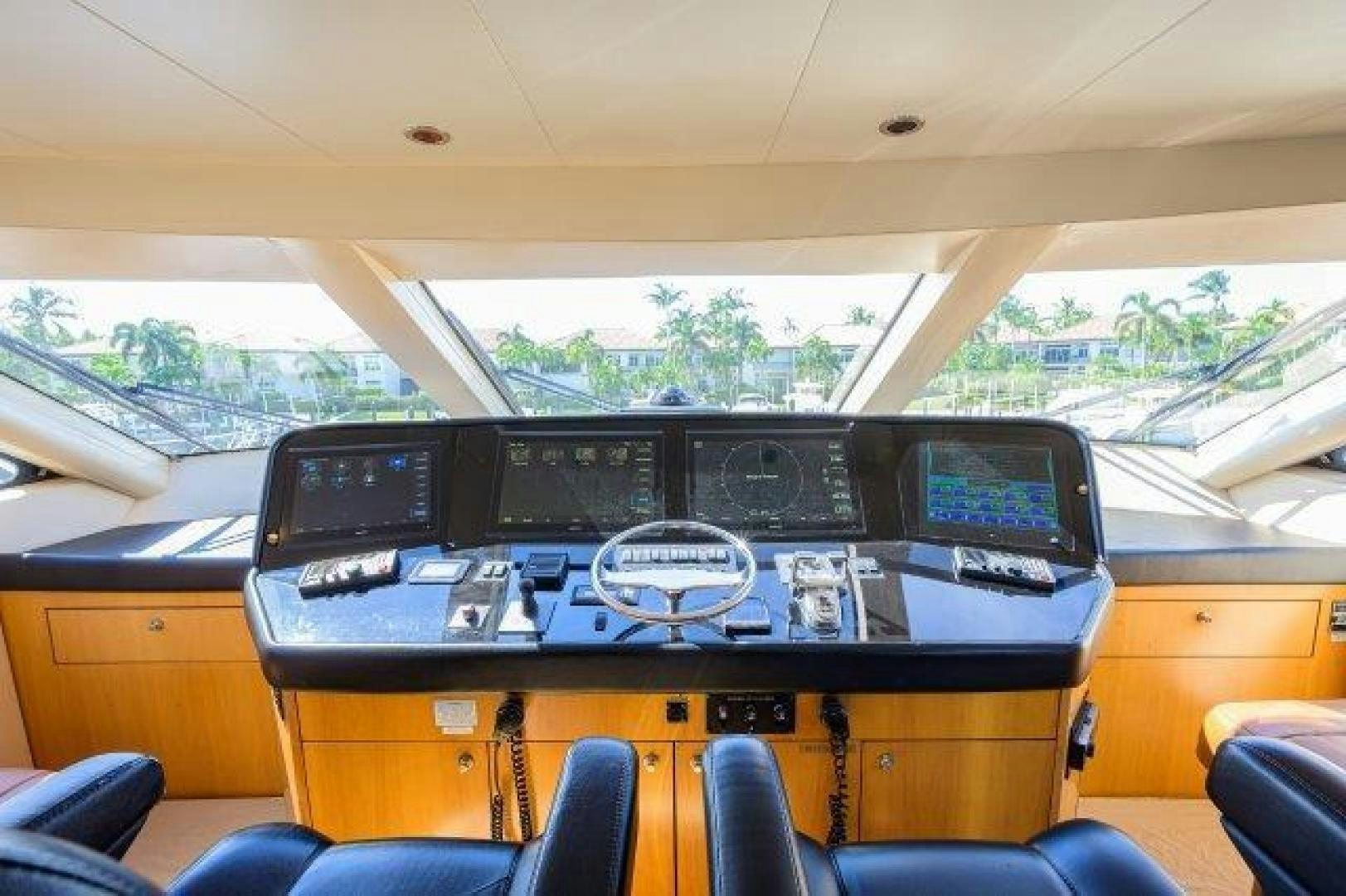 inside of a vehicle aboard THERAPY Yacht for Sale