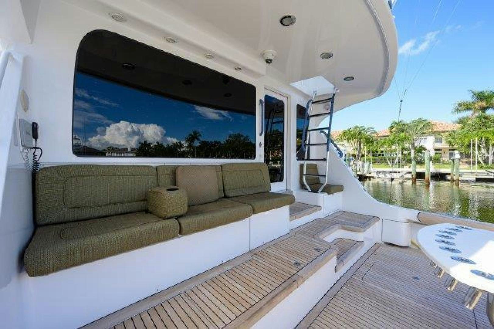 a large white building with a pool aboard THERAPY Yacht for Sale