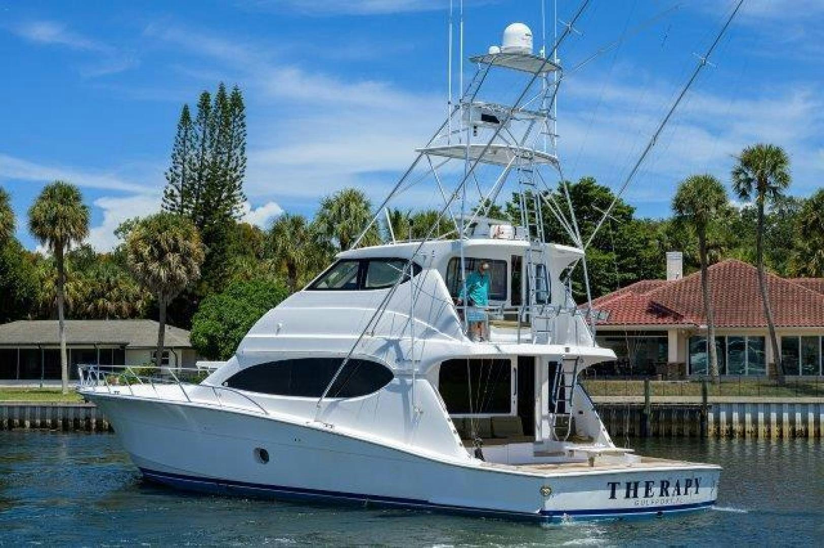 a boat in the water aboard THERAPY Yacht for Sale