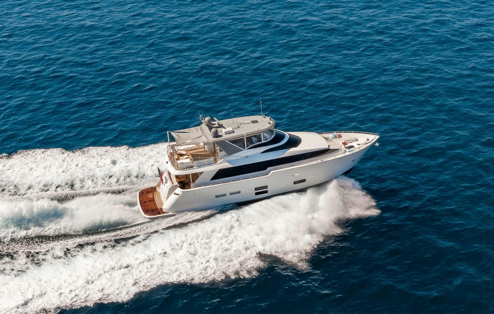 a boat on the water aboard BELLA SKY Yacht for Sale