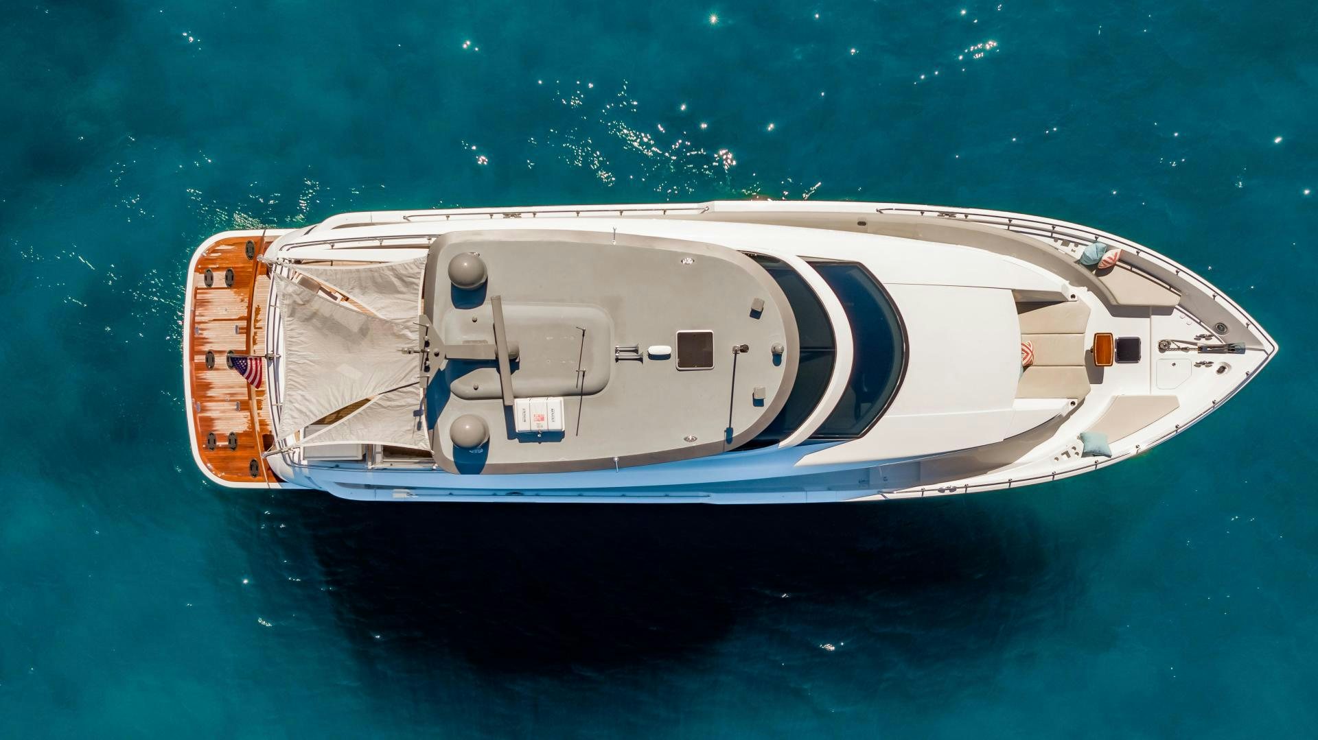 a boat in the water aboard BELLA SKY Yacht for Sale